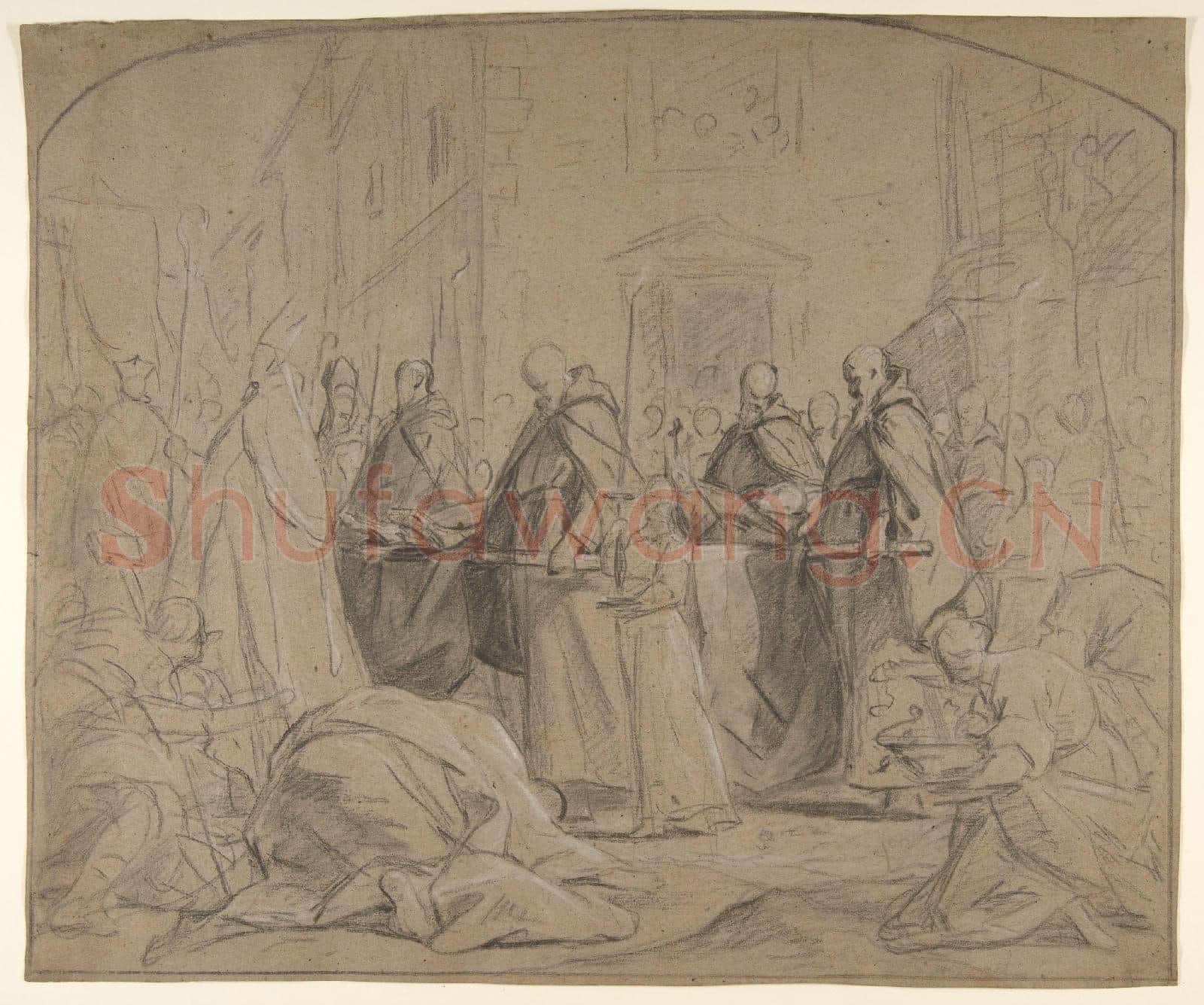 Jean Restout le jeune-Funeral of François Duplessis de Mornay.tif