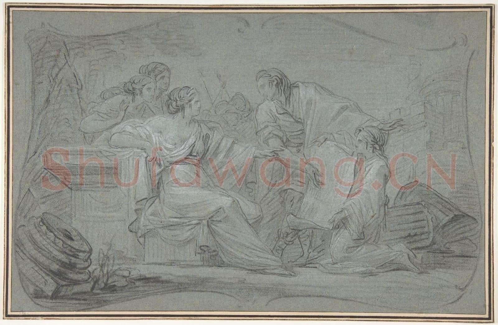 Jean Simon Berthélemy-Semiramus Inspecting a Plan of Babylon.tif