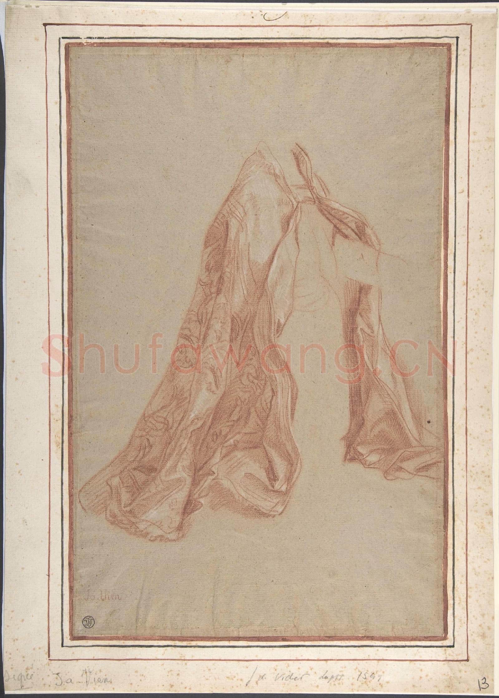 Joseph Marie Vien-Kneeling Figure Wearing a Cope.tif