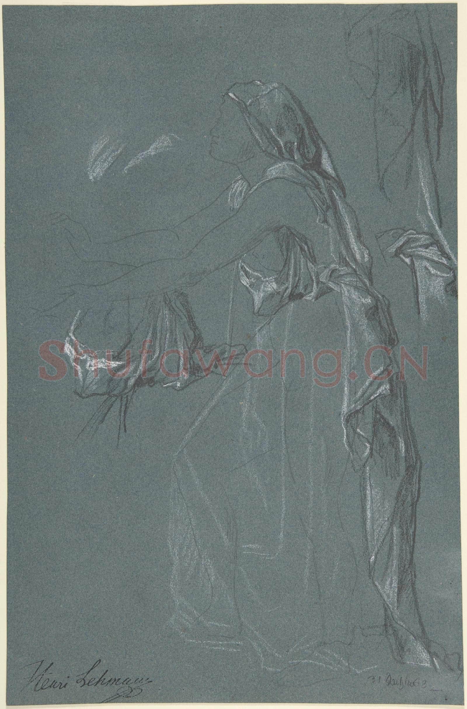 Karl-Rudolphe-Henrich Lehmann-Study for the figure of Sarah.tif