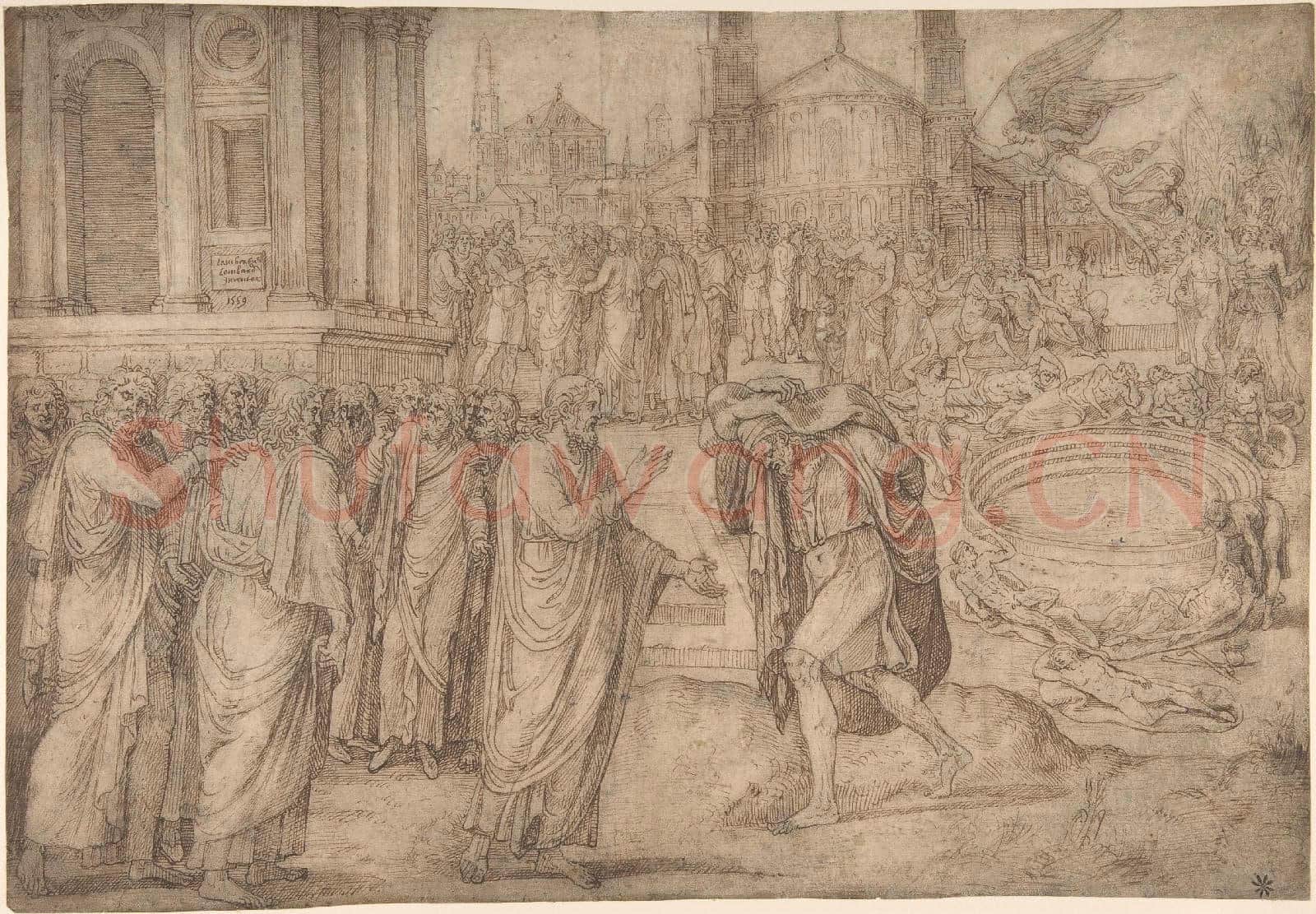 Lambert Lombard-Christ Healing at the Pool of Bethesda.tif
