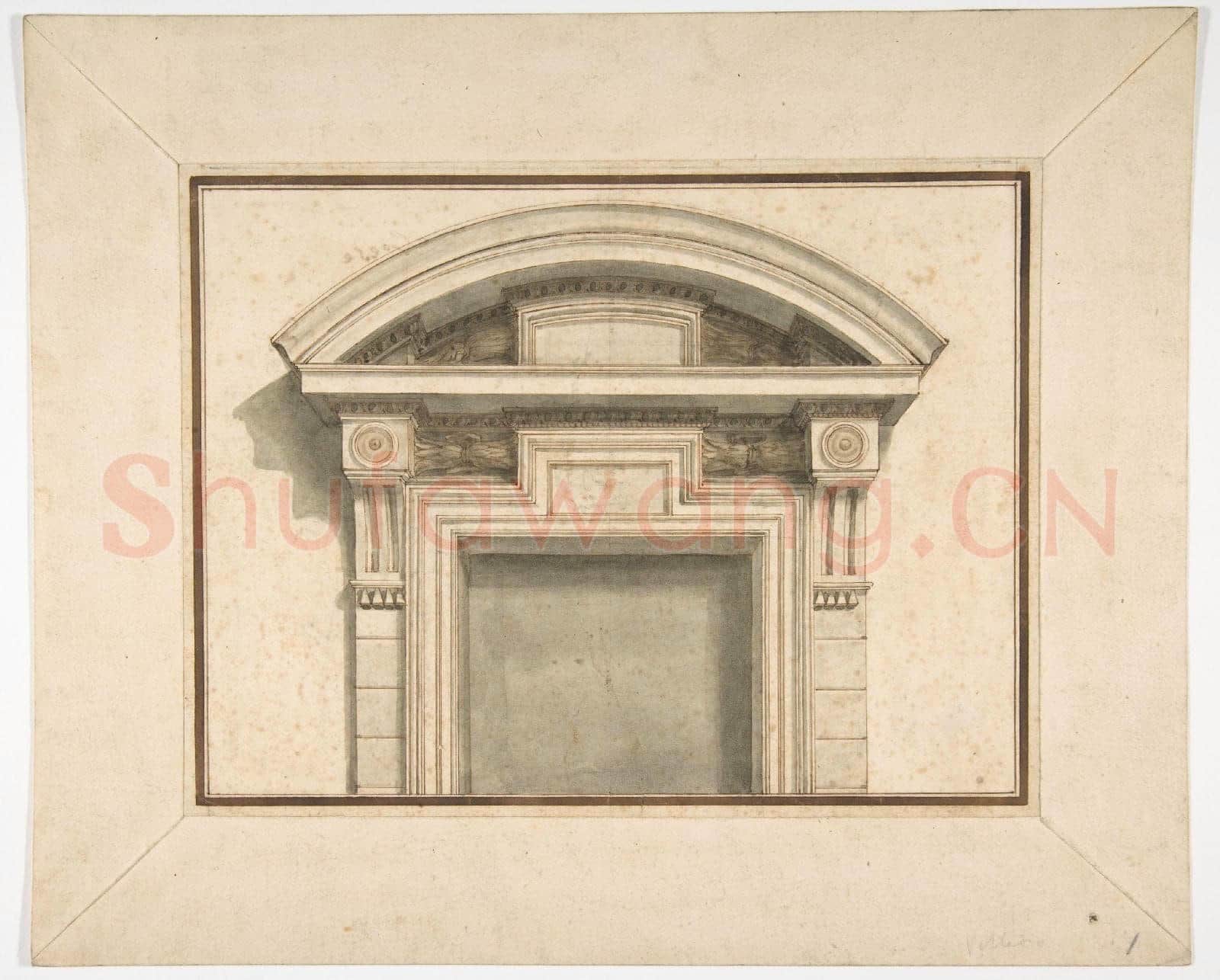 Lorenzo Sarti-Drawing for a Door Frame.tif