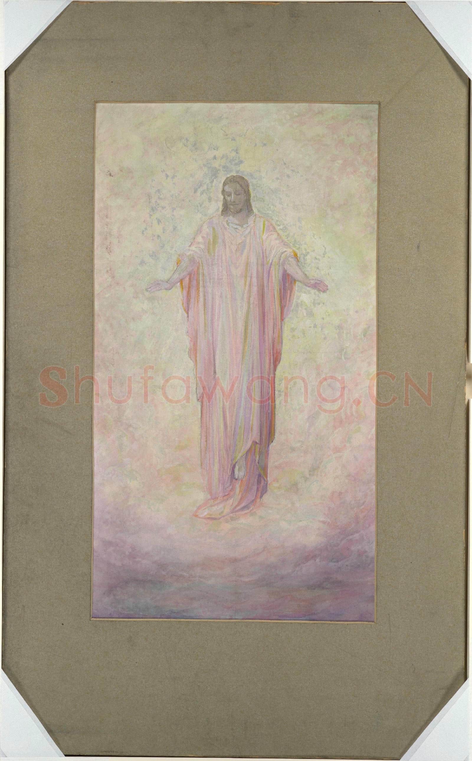 Louis Comfort Tiffany-Drawing of a figure of Christ.tif