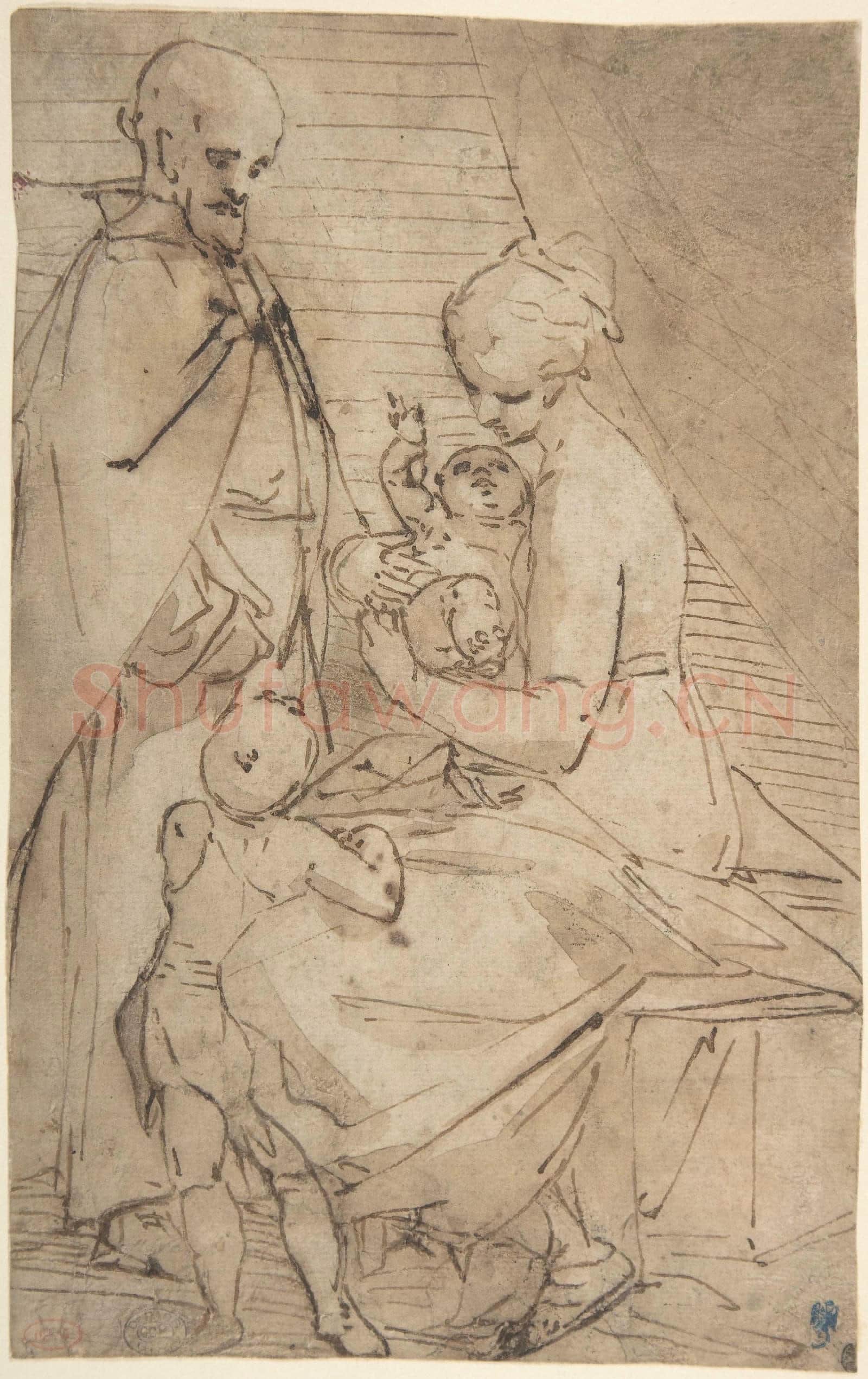 Luca Cambiaso-The Holy Family with the Infant Baptist.tif