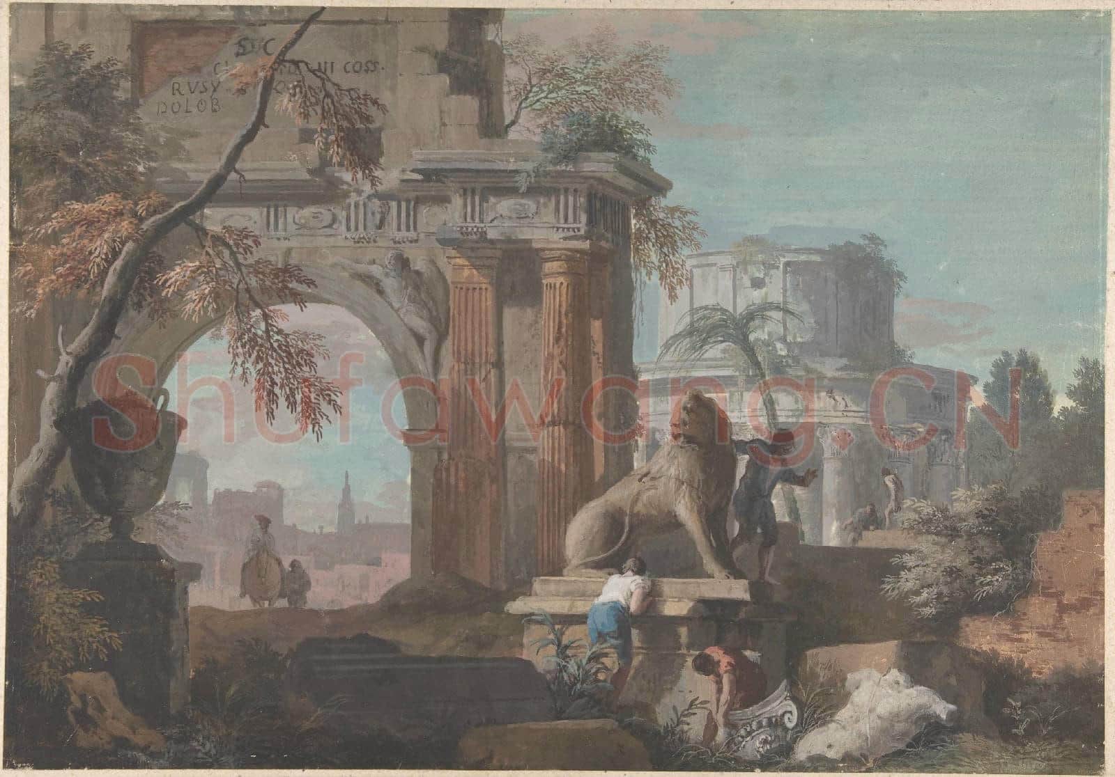 Marco Ricci-Capriccio with Roman Ruins.tif