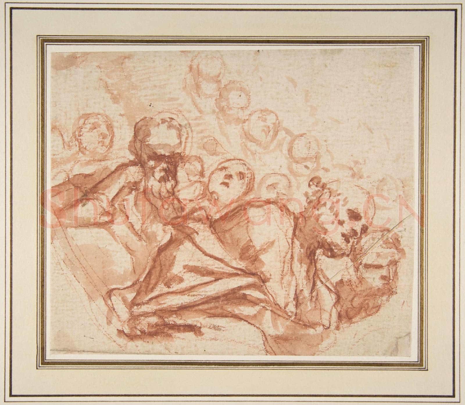 Mattia Preti-A Group of Saints and Angels(recto)Studies.tif