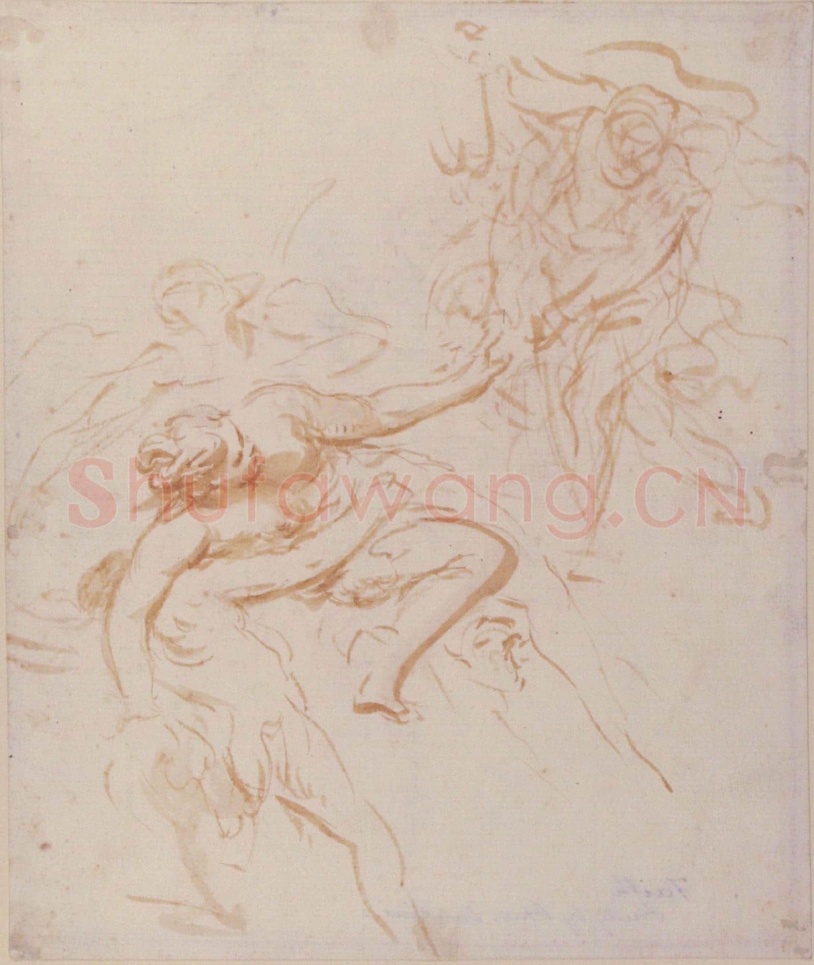 Ottaviano Dandini-Scene of Abduction(recto)Allegorical Figure.tif