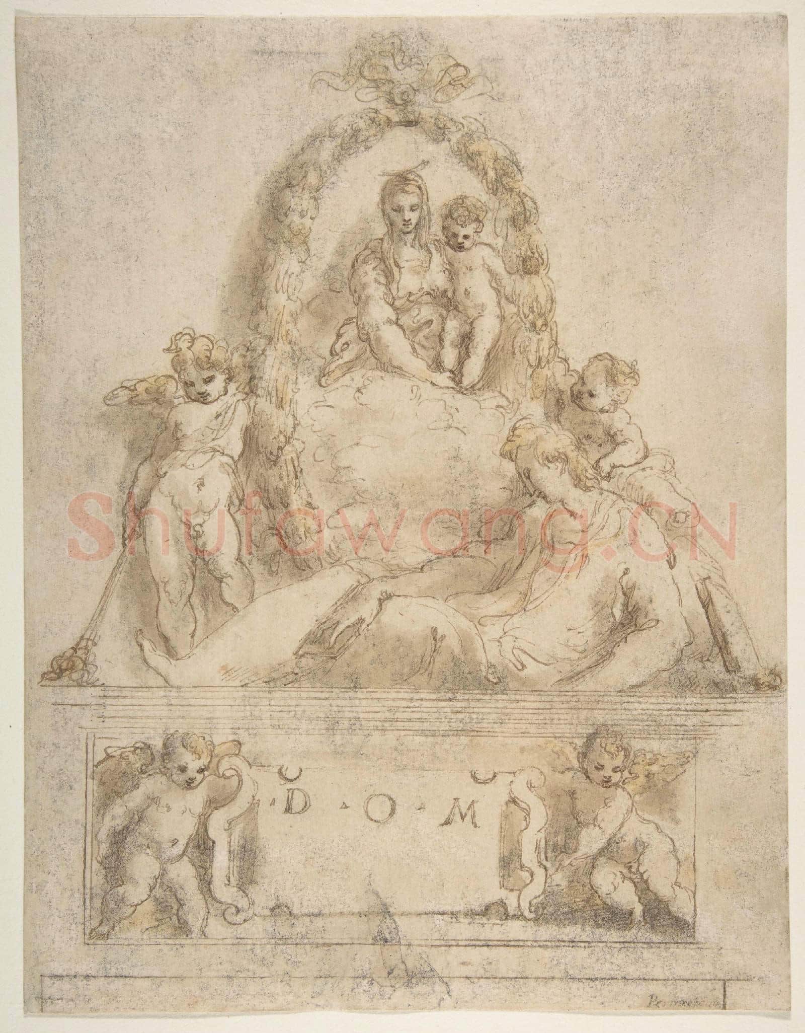 Parmigianino-Design for a Sepulchral Monument of a Youth.tif