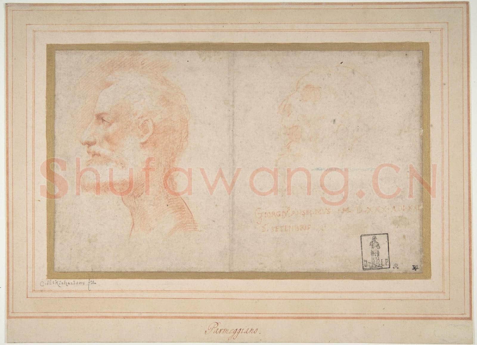 Parmigianino-Head of a Bearded Man in Profile to Left.tif