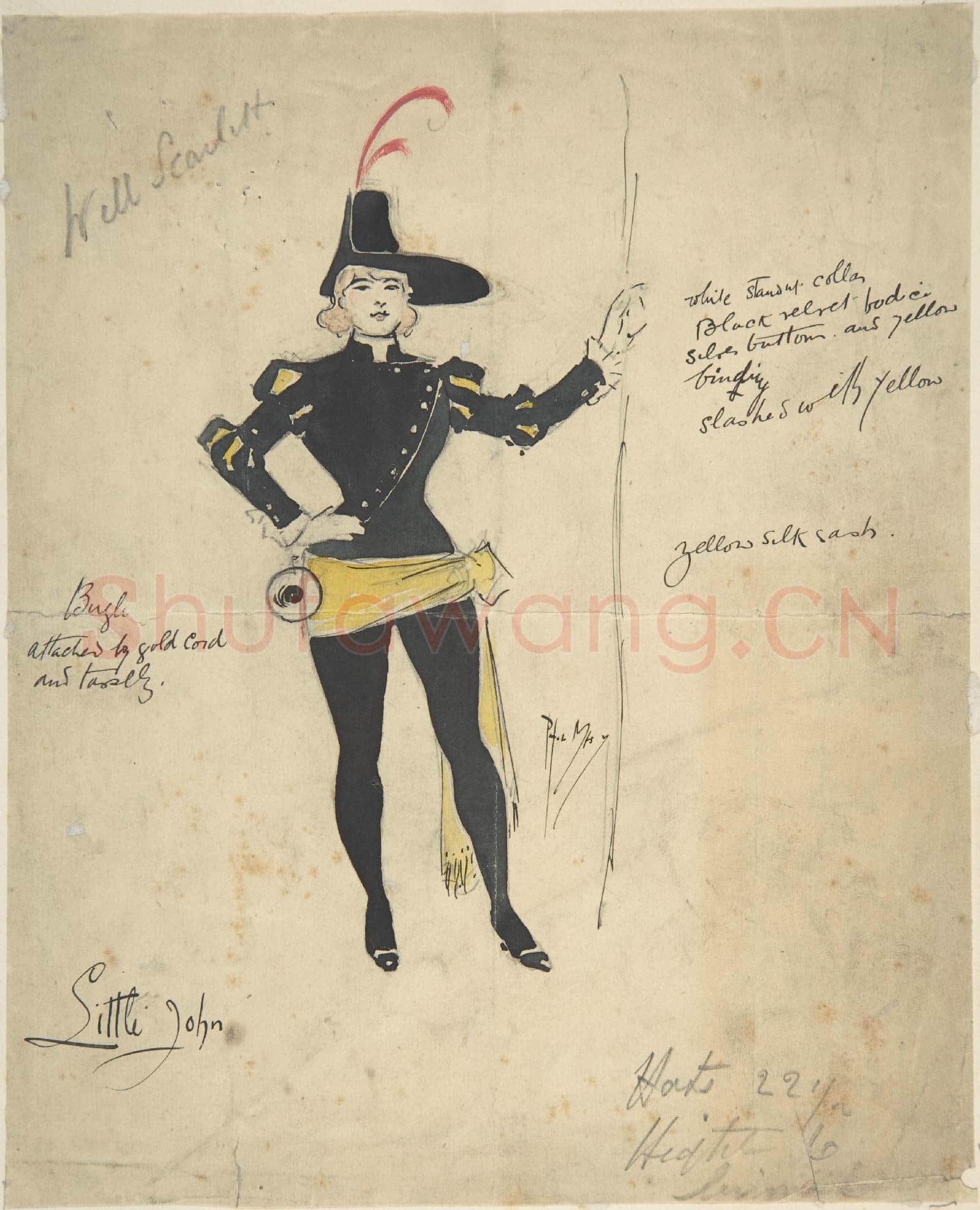 Phil May-Costume Drawing for Little John.tif