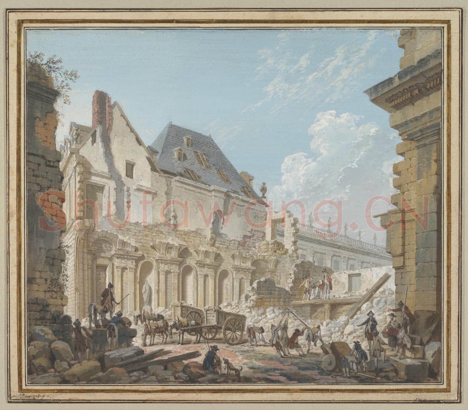 Pierre Antoine Demachy-Demolition of the Old Vestibule.tif