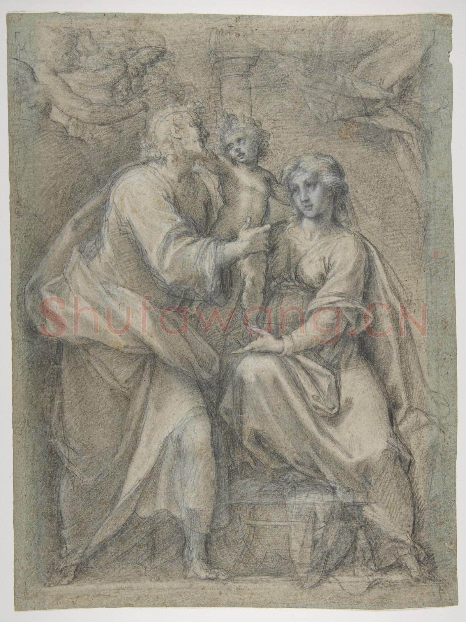 Pomarancio-The Holy Family with Angels.tif