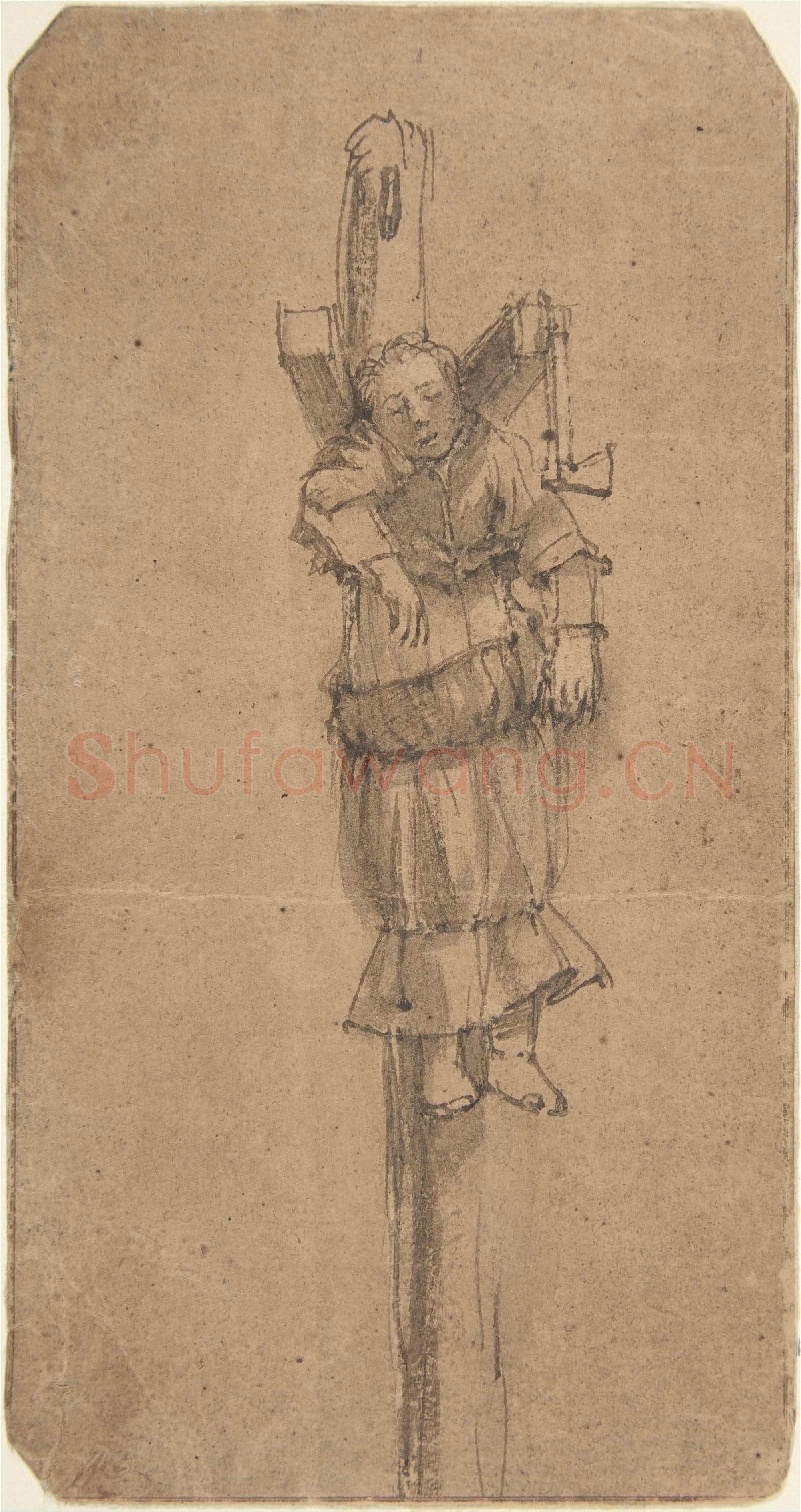 Rembrandt-Elsje Christiaens Hanging on a Gibbet.tif