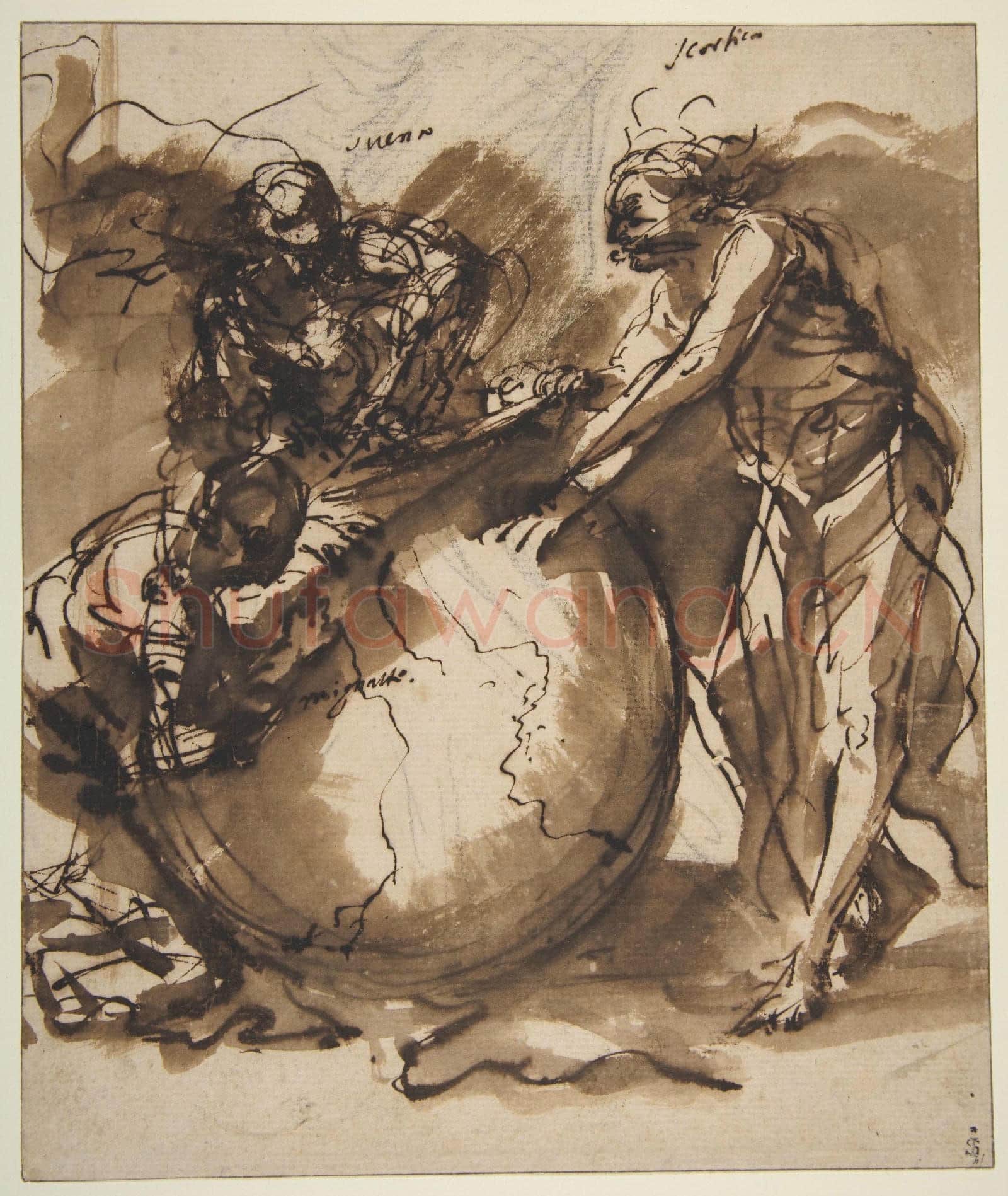 Salvator Rosa-Three Figures around a globe.tif