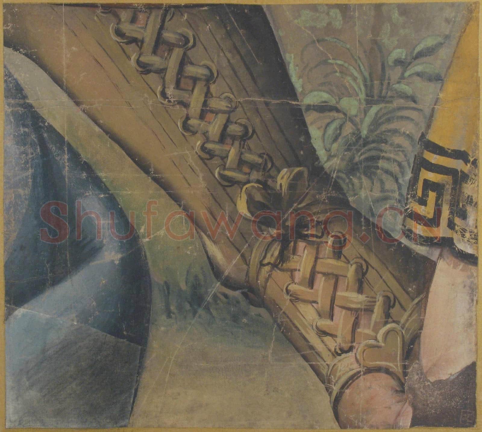 School of Raphael-Fragment of a Tapestry Cartoon Foot in a Buskin.tif