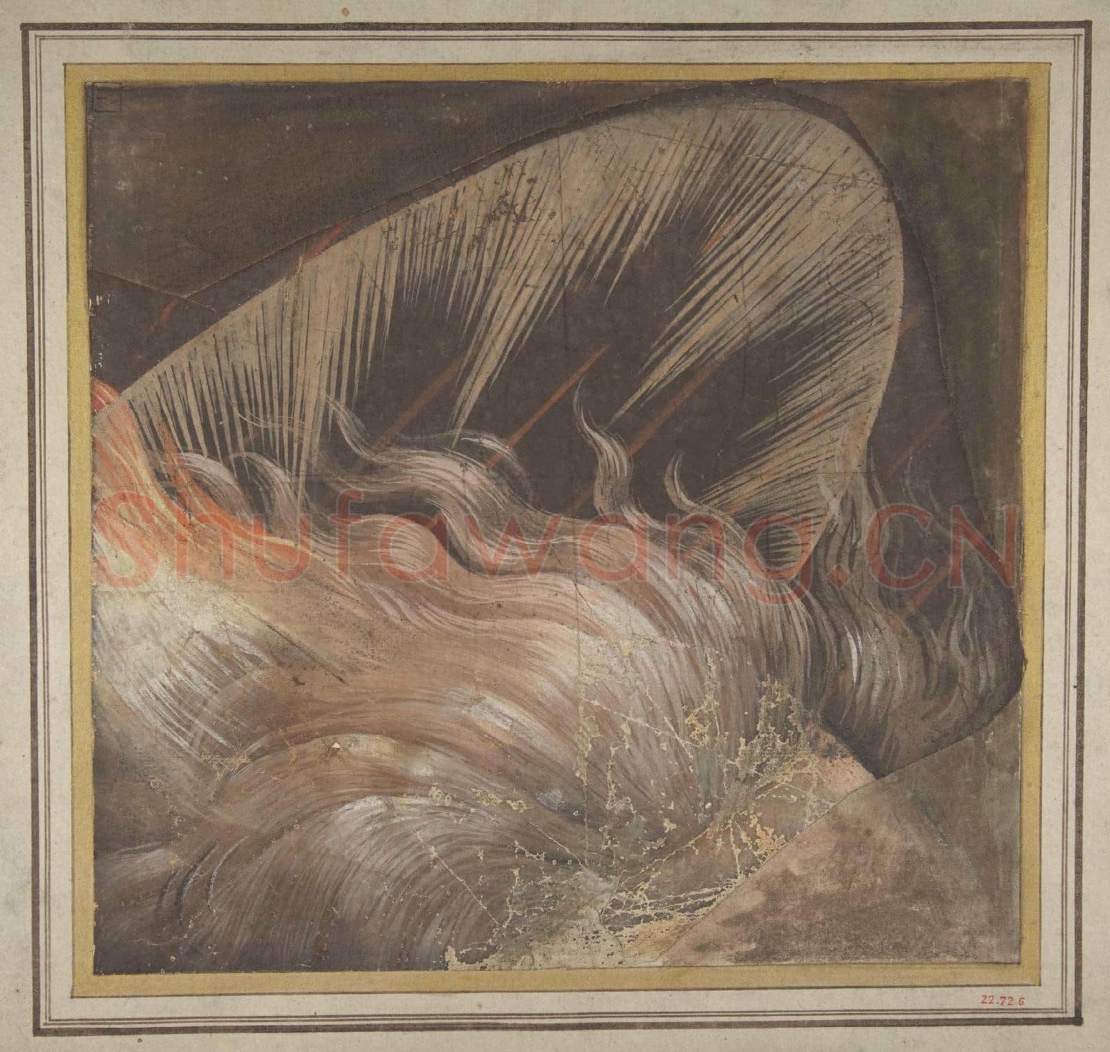 School of Raphael-Head of an Apostle Surrounded by a Tongue.tif
