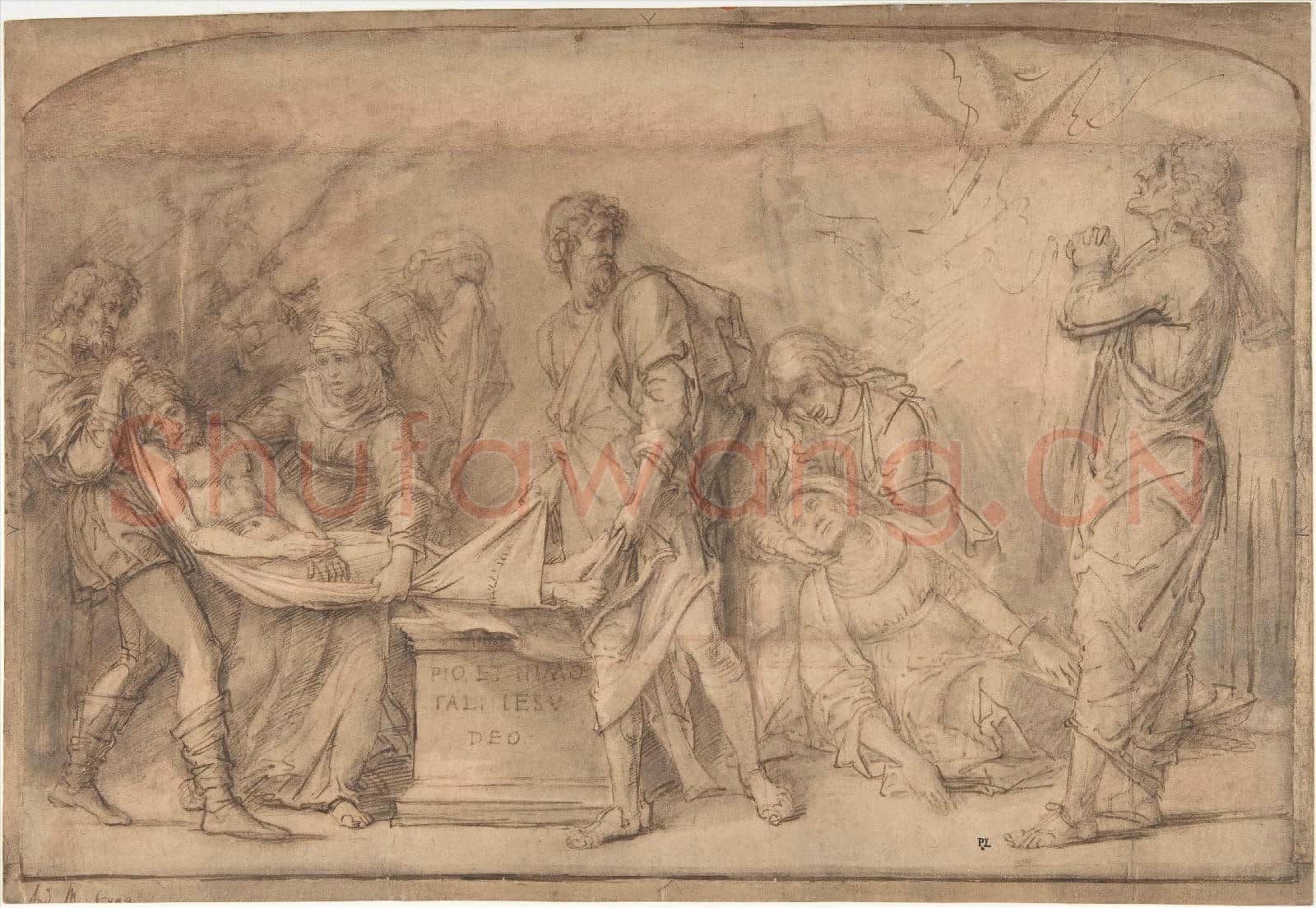 School of Rembrandt-The Entombment, after Mantegna.tif