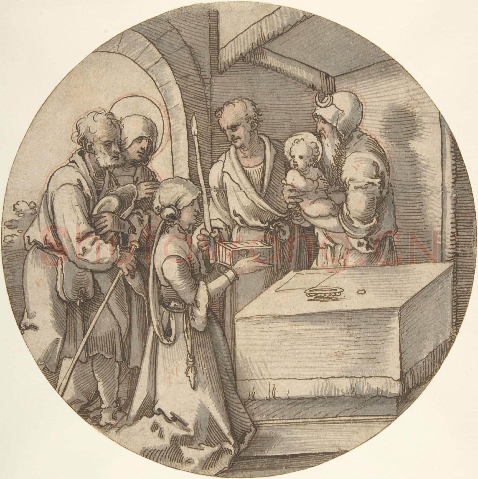 Sebald Beham-The Presentation of the Infant Jesus in the Temple.tif
