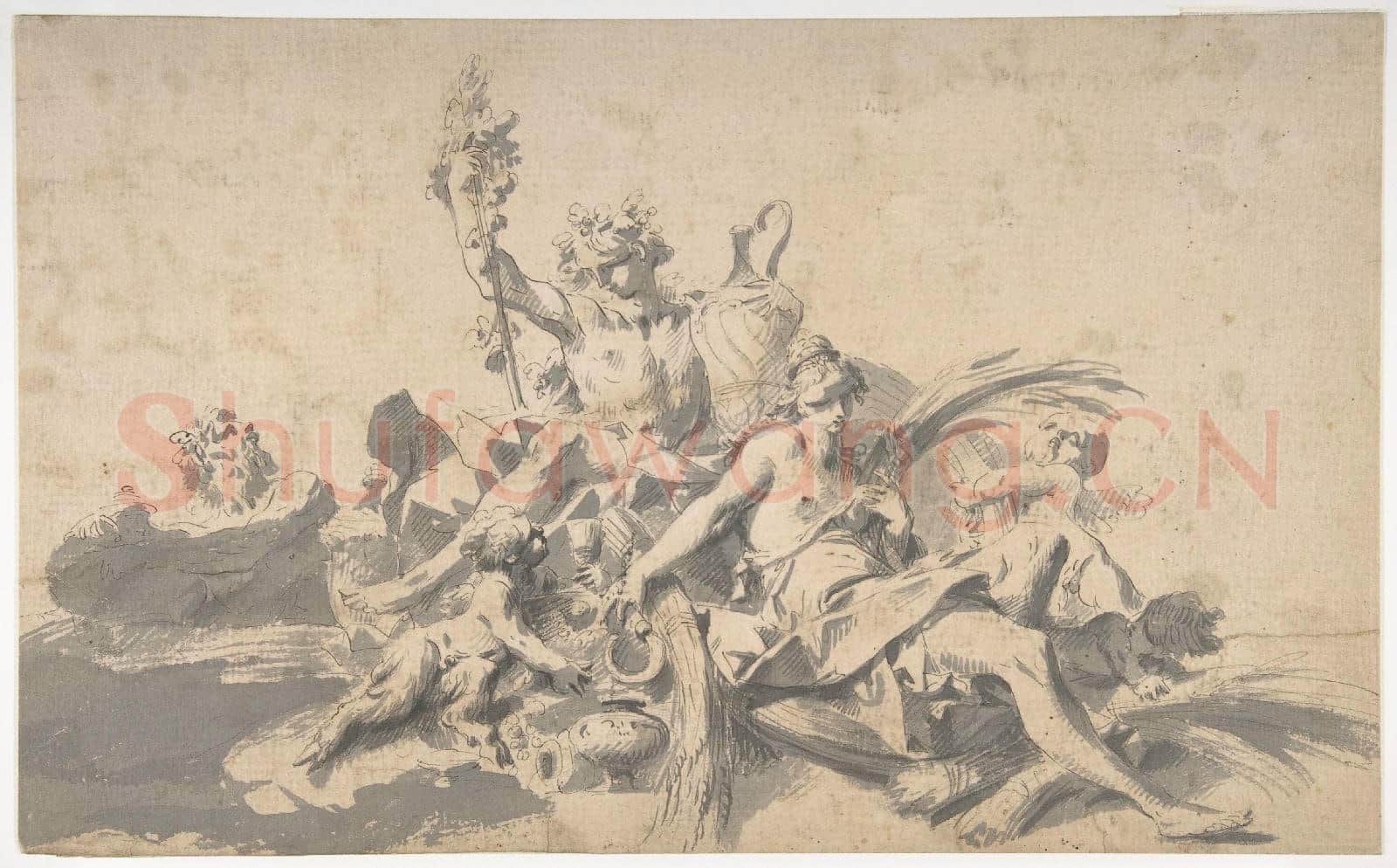 Sebastiano Galeotti-Bacchus and Ceres Attended by Putti.tif