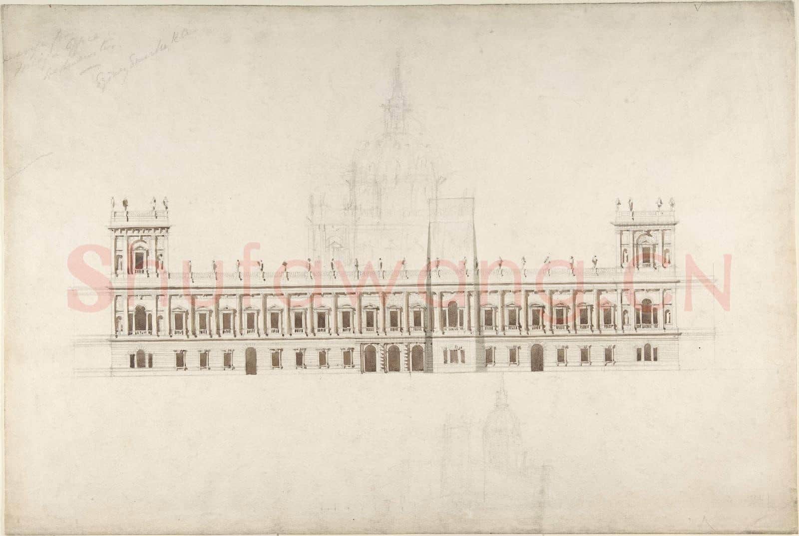 Sir Robert Smirke-Drawing for Foreign Office, Westminster.tif