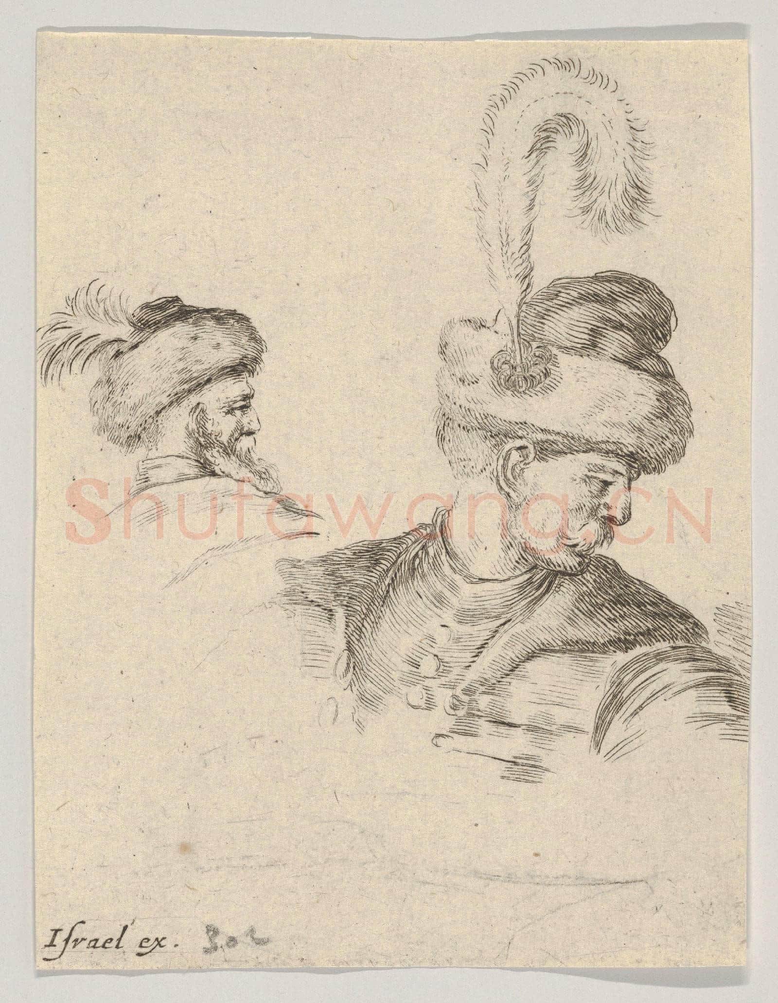 Stefano della Bella-Polish Bust Turned to the Right.tif