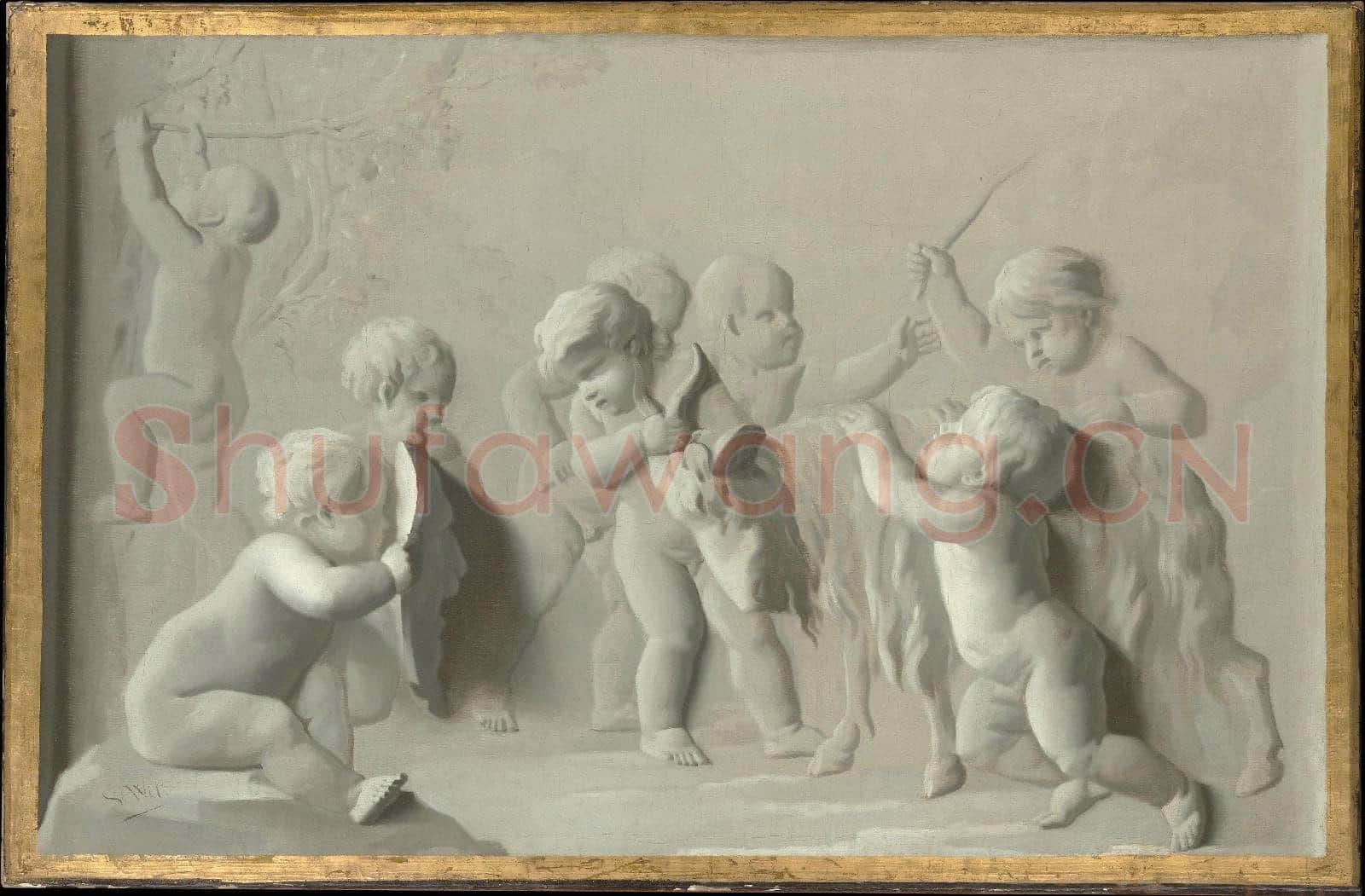Style of Jacob de Wit-Children Playing with a Goat.tif
