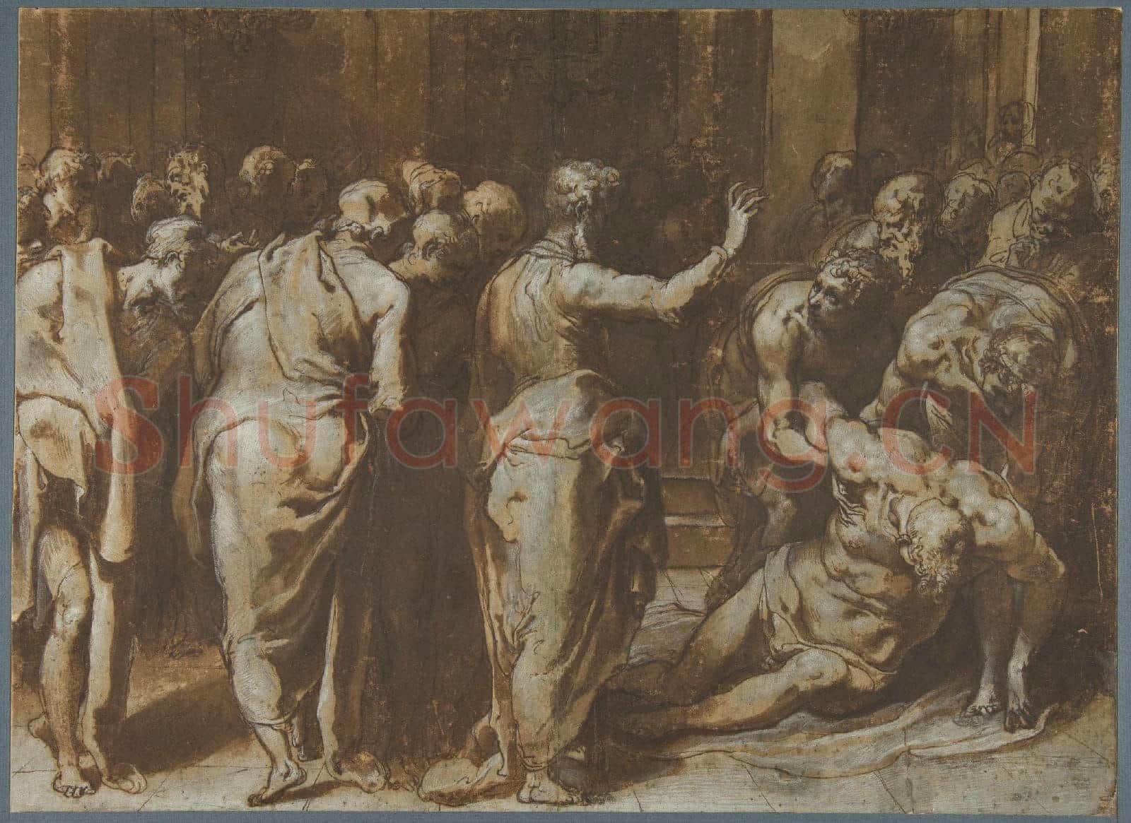 Taddeo Zuccaro-Saint Paul Restoring Eutychus to Life.tif