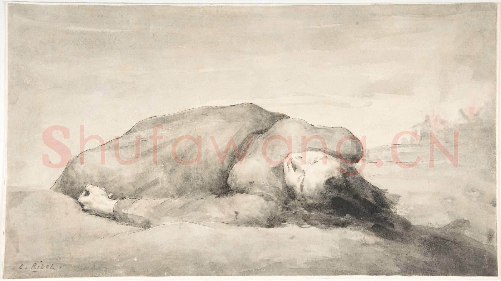 Théodule-Augustin Ribot-War Scene(A Female Casualty).tif
