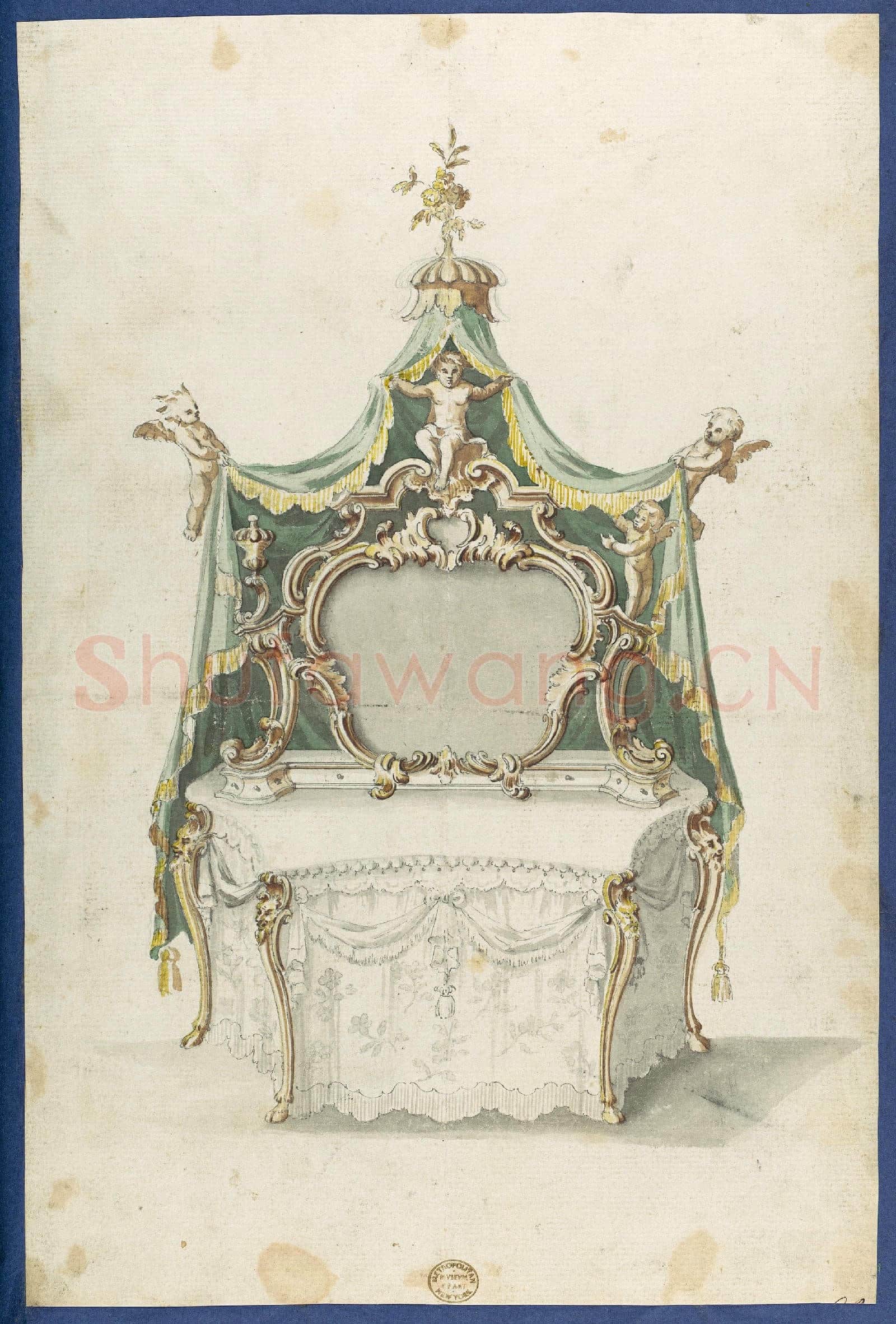 Thomas Chippendale-Toilet Table, from Chippendale Drawings, Vol. II3.tif