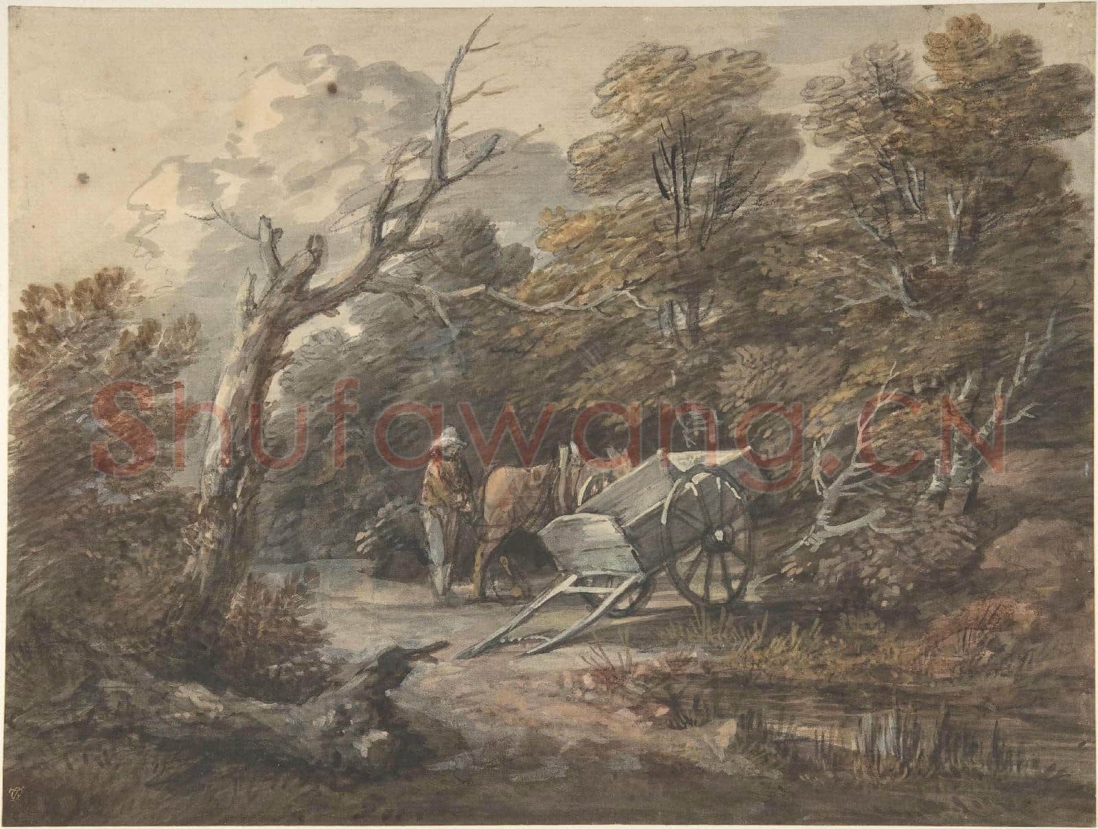 Thomas Gainsborough-Woodland Scene with a Peasant.tif