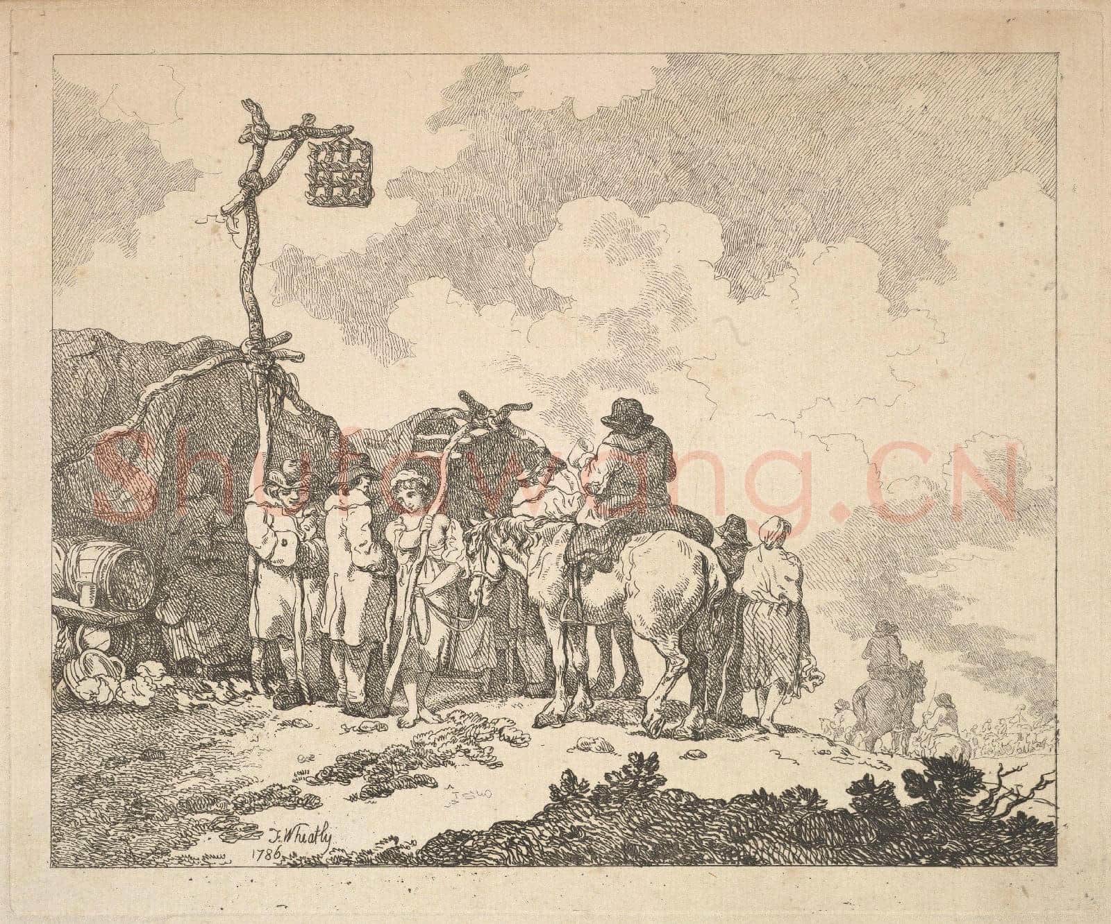 Thomas Rowlandson-A Fair – A Group of Gypsies.tif