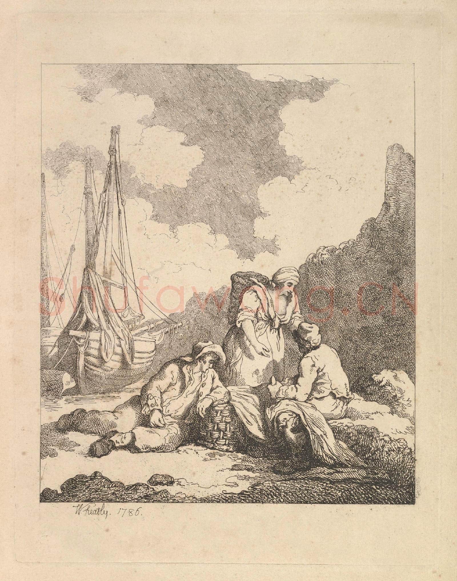 Thomas Rowlandson-Fishermen by the Shore.tif