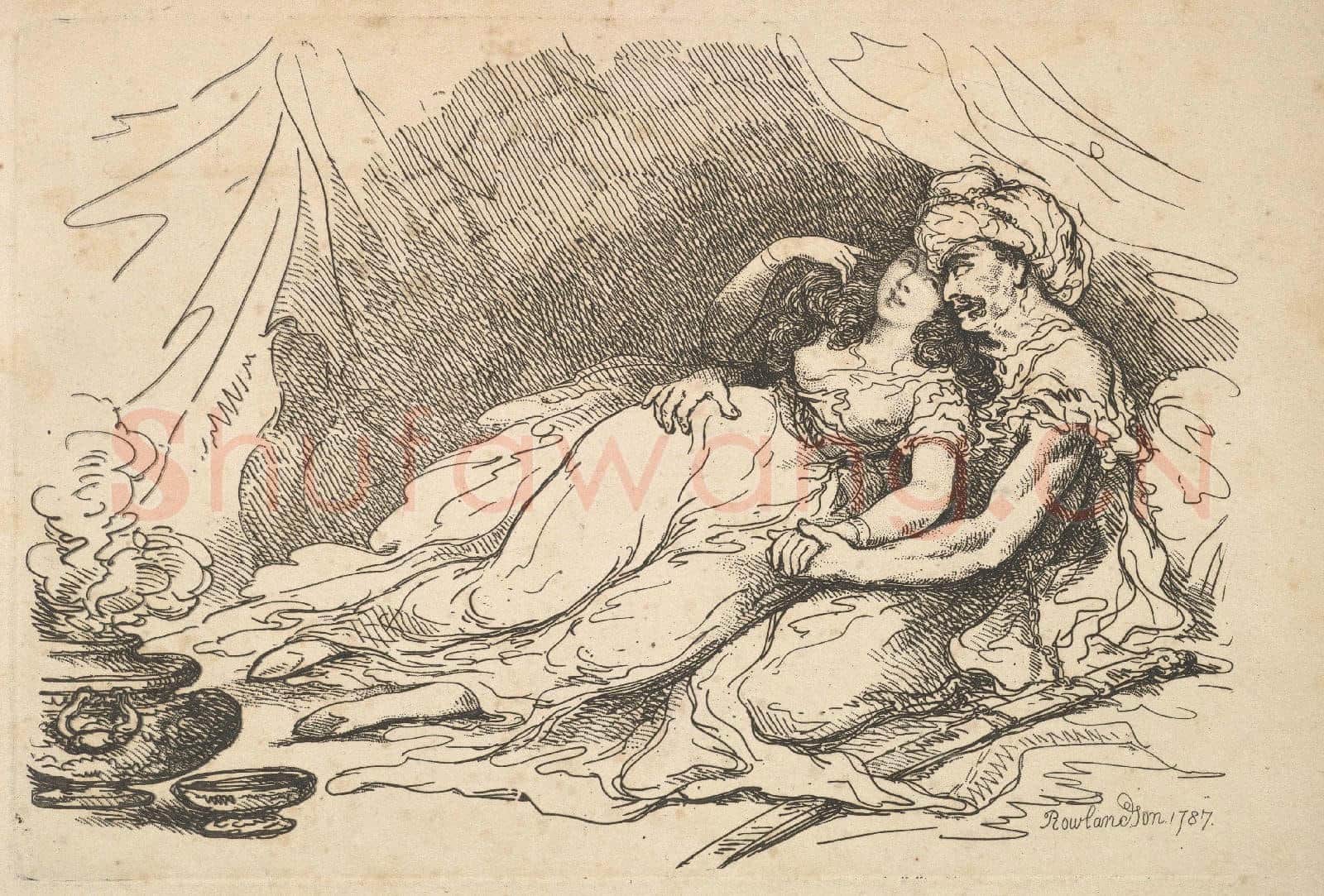Thomas Rowlandson-Luxury(from Imitations of Modern Drawings).tif