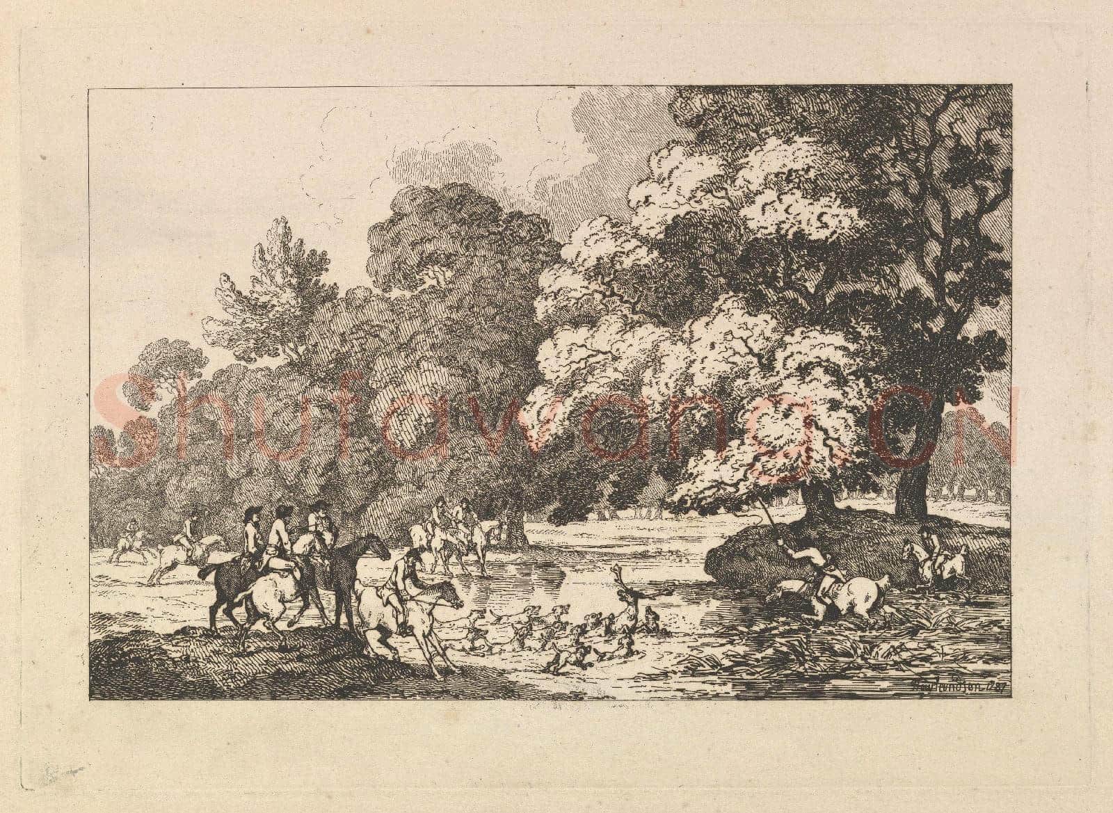 Thomas Rowlandson-Open Landscape with Three Horsemen.tif