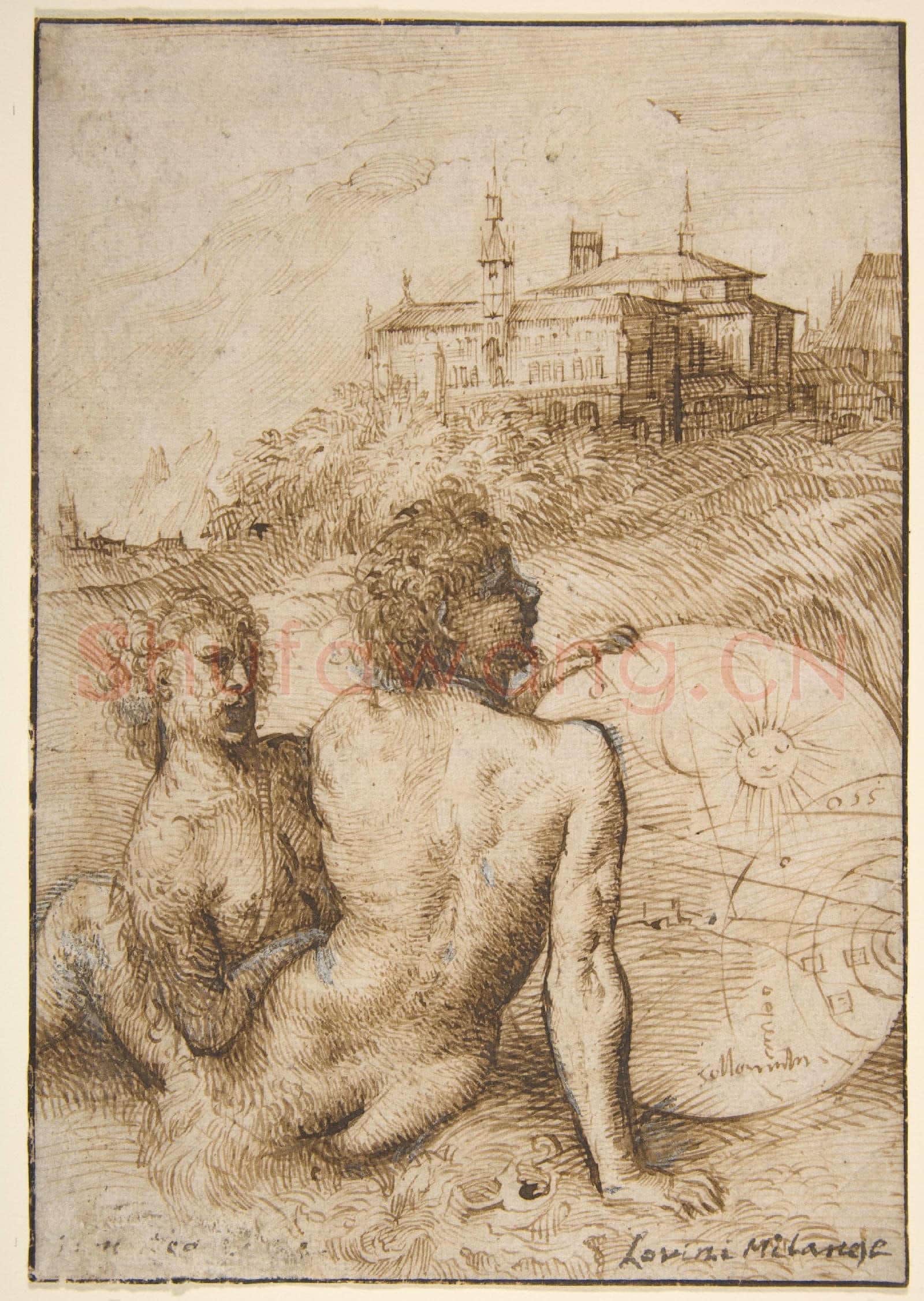 Titian-Two Satyrs in a Landscape.tif