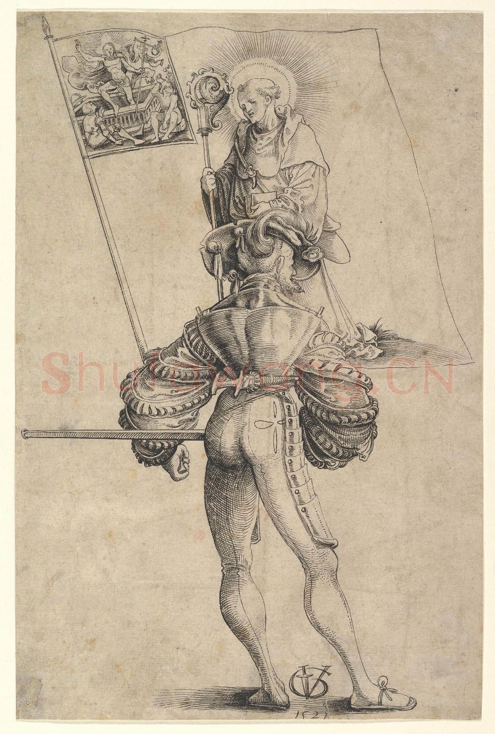 Urs Graf-The Bearer of the Banner of the Canton Glarus.tif