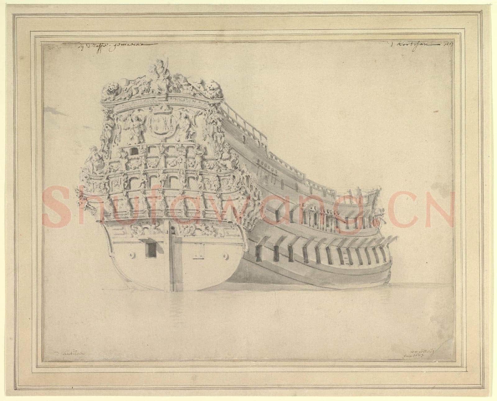 Willem van de Velde II-The French Vessel Courtisan.tif