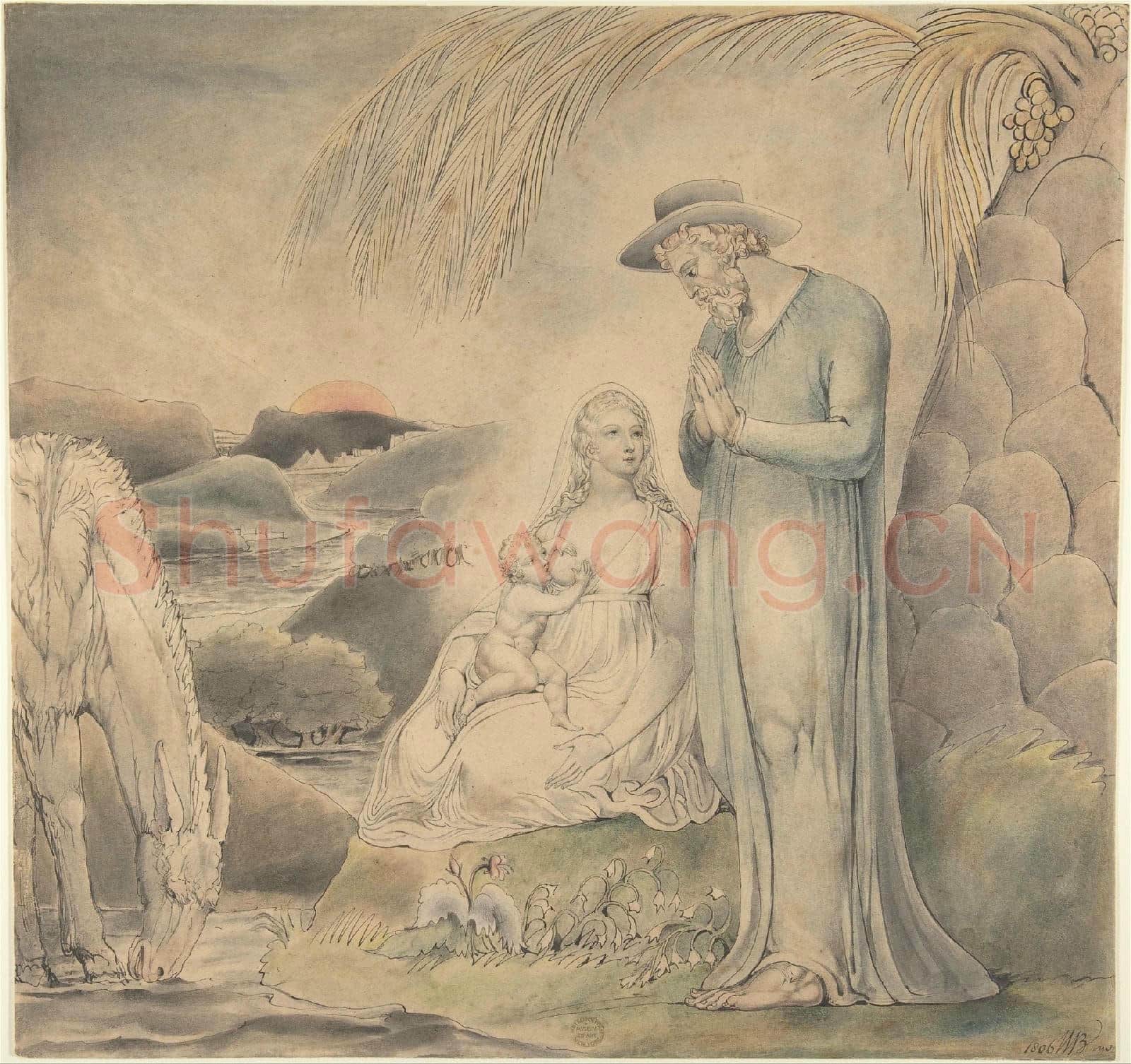 William Blake-The Rest on the Flight into Egypt.tif