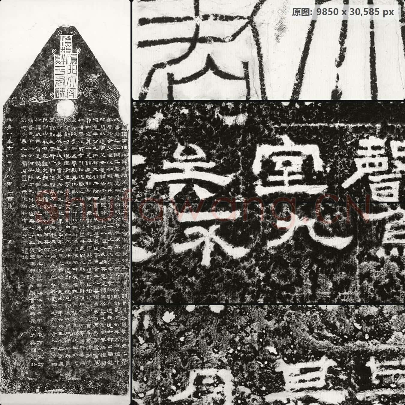 鲜于璜碑 阴总纸