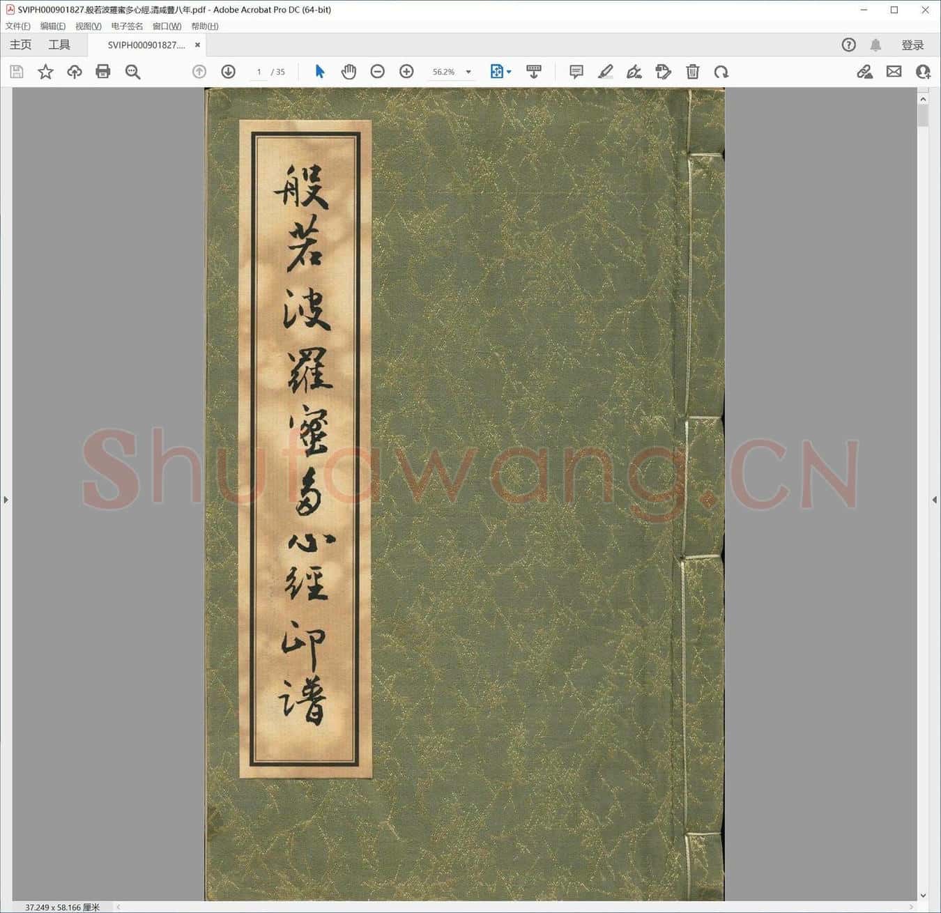 般若波罗蜜多心经.清咸丰八年.pdf
