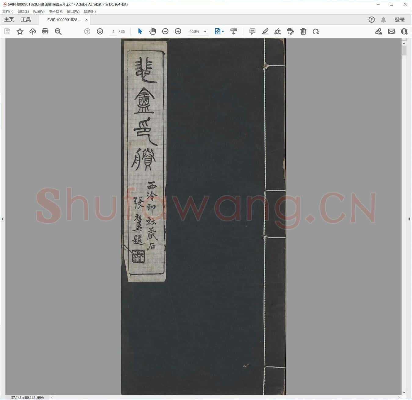 悲盦印剩.民国三年.pdf