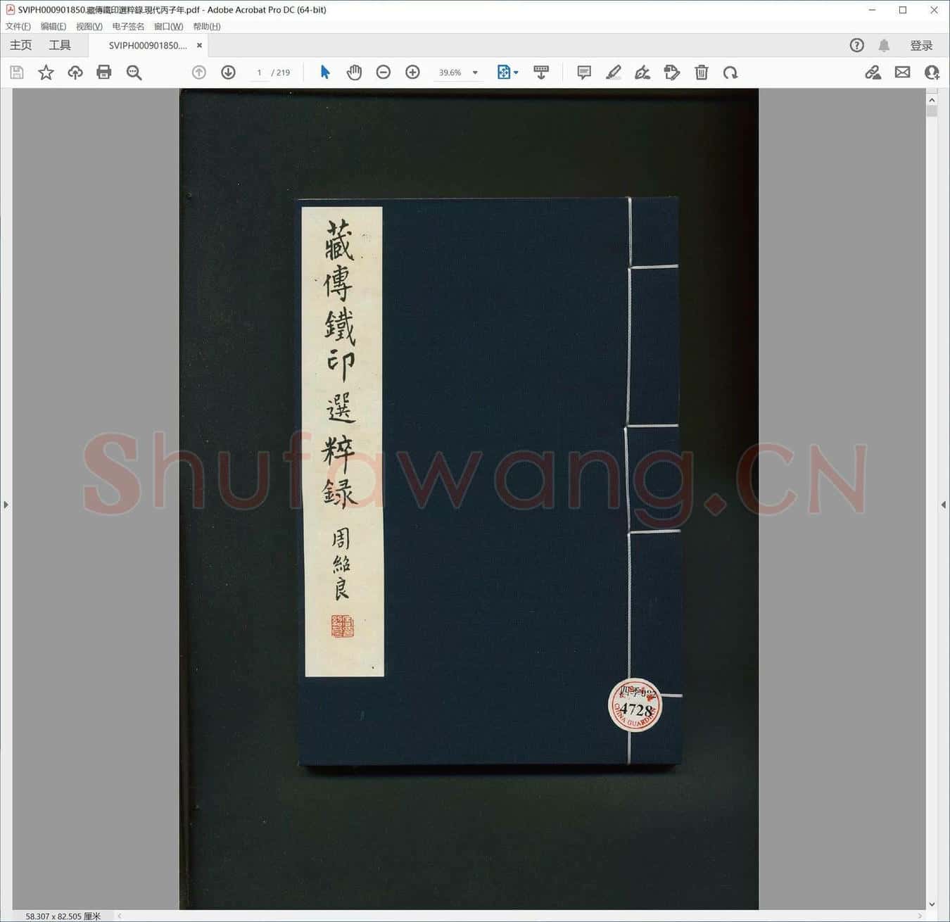 藏传铁印选粹录.现代丙子年.pdf