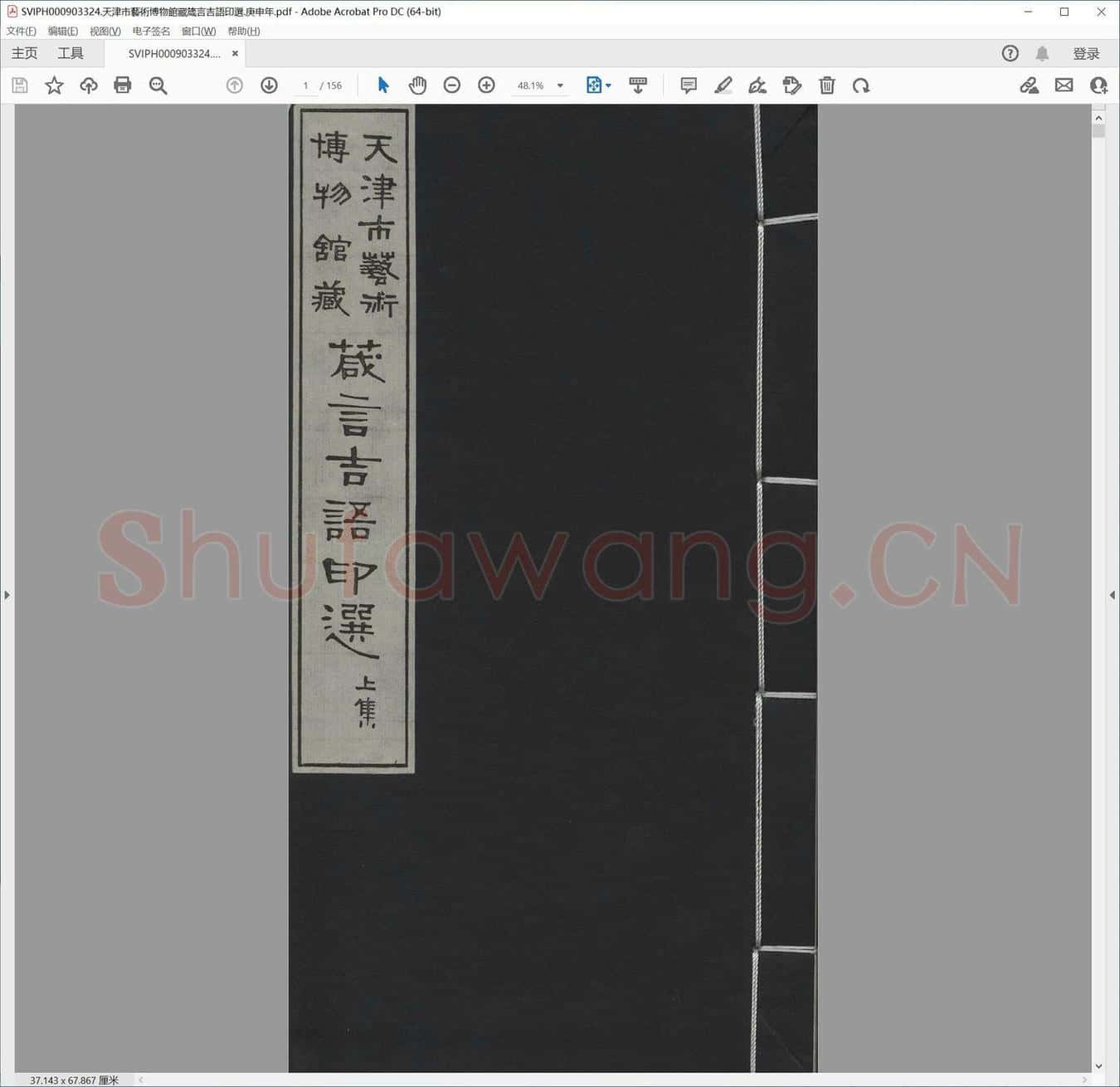 天津市艺术博物馆藏箴言吉语印选.庚申年.pdf