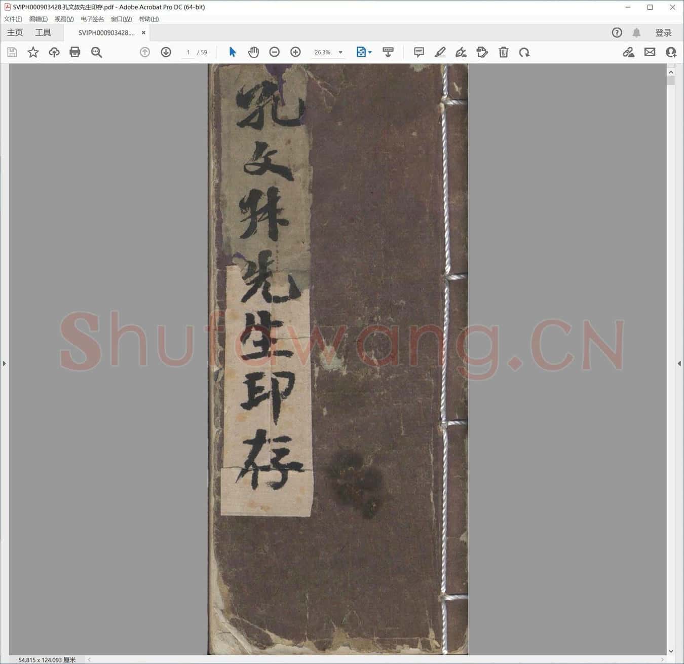 孔文叔先生印存.pdf