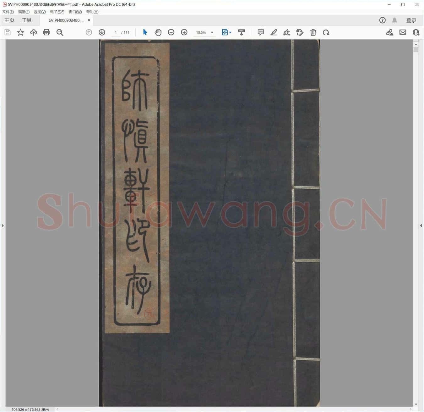 师慎轩印存.宣统三年.pdf