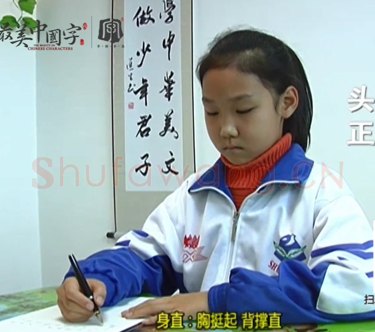 硬笔书法基础教学视频 坐姿.mp4