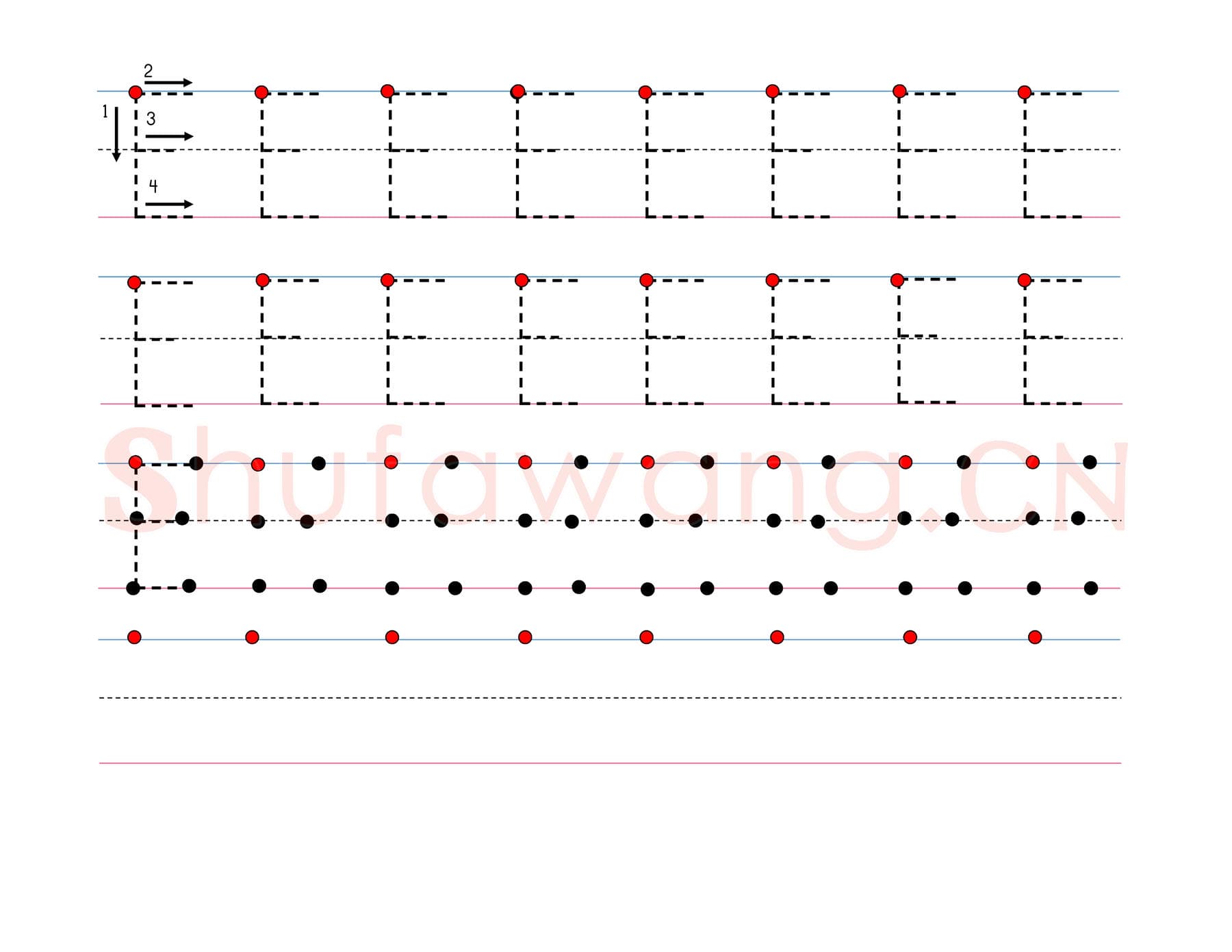 英文字母练习:手写字母专项训练 大写 E.jpg