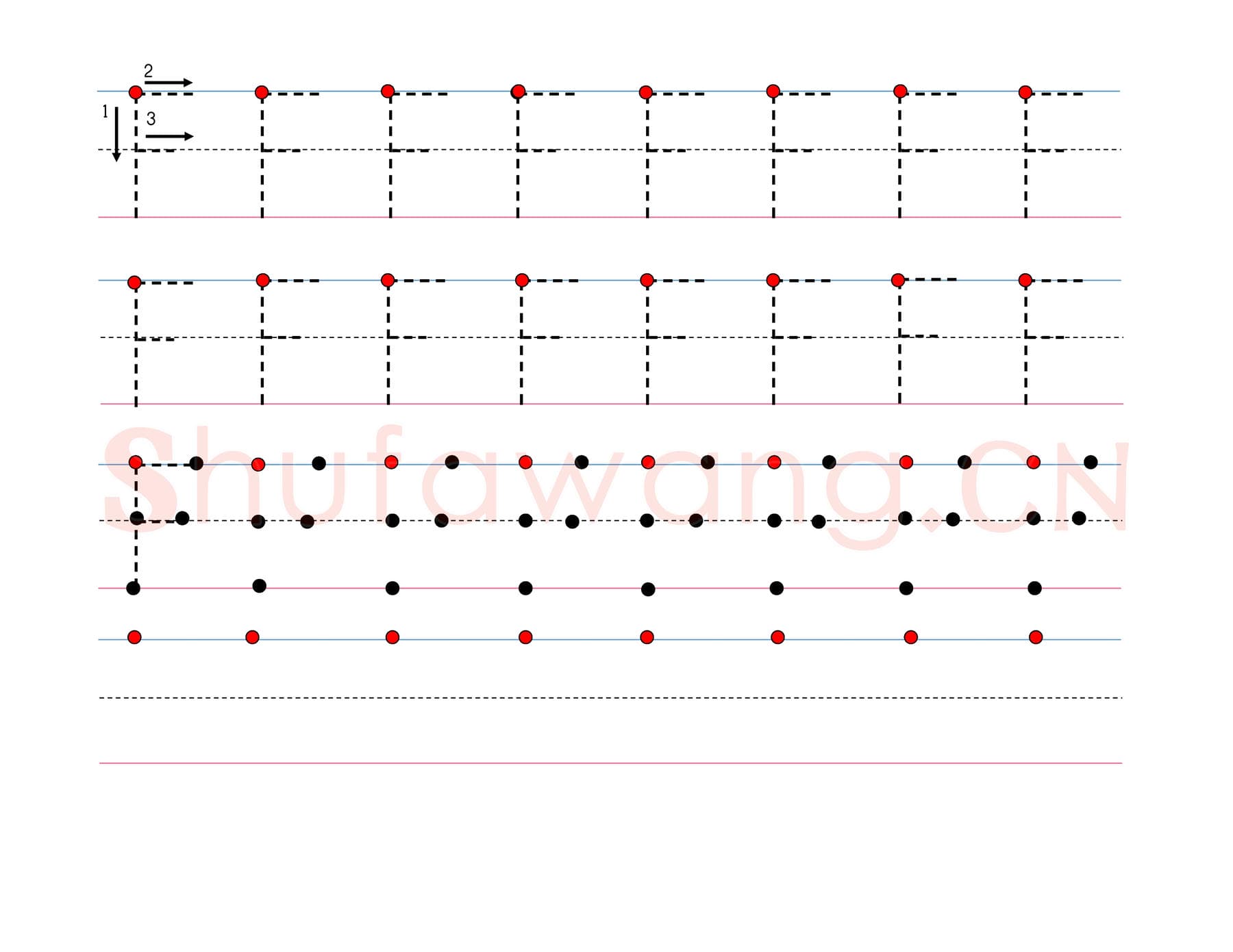 英文字母练习:手写字母专项训练 大写 F.jpg