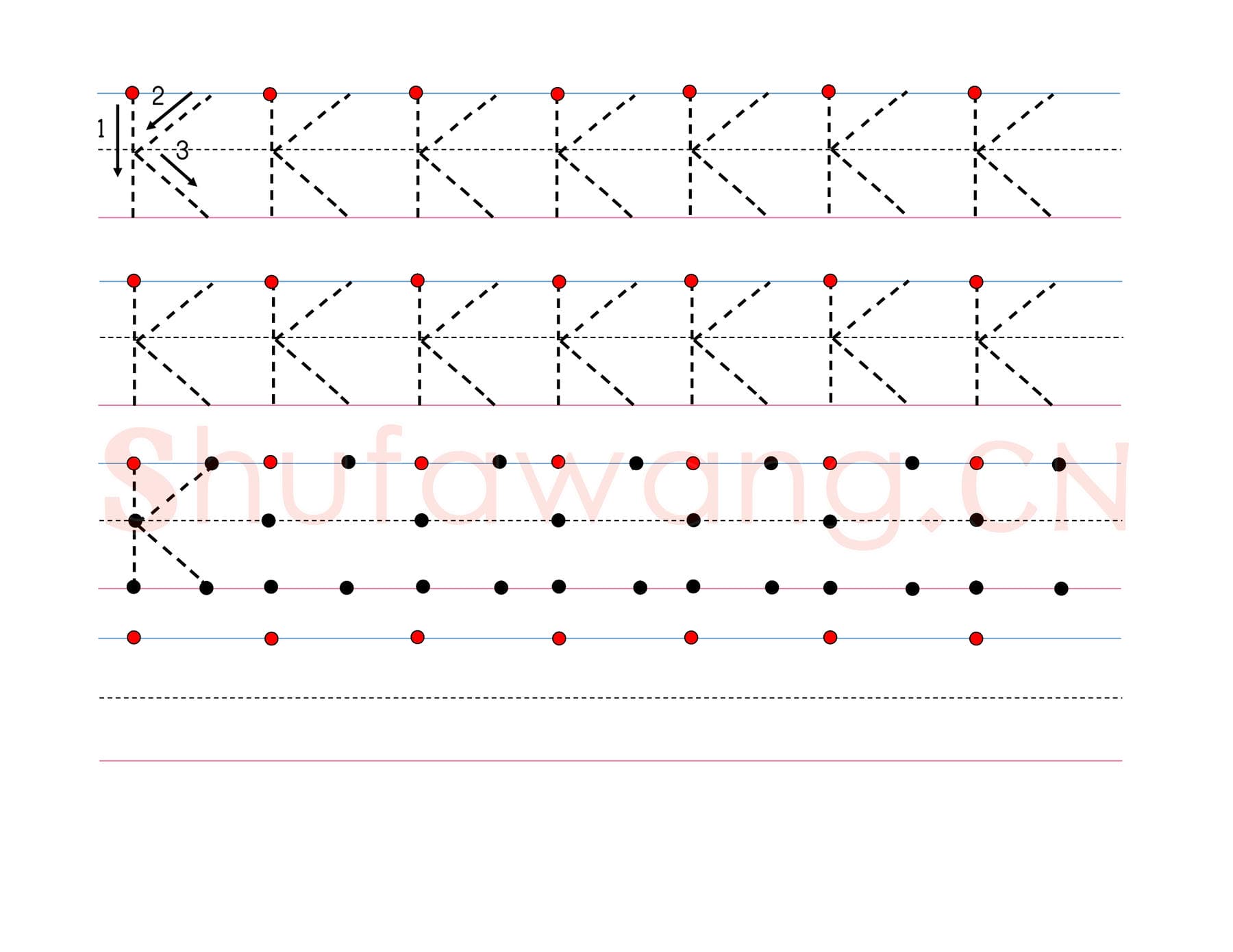 英文字母练习:手写字母专项训练 大写 K.jpg