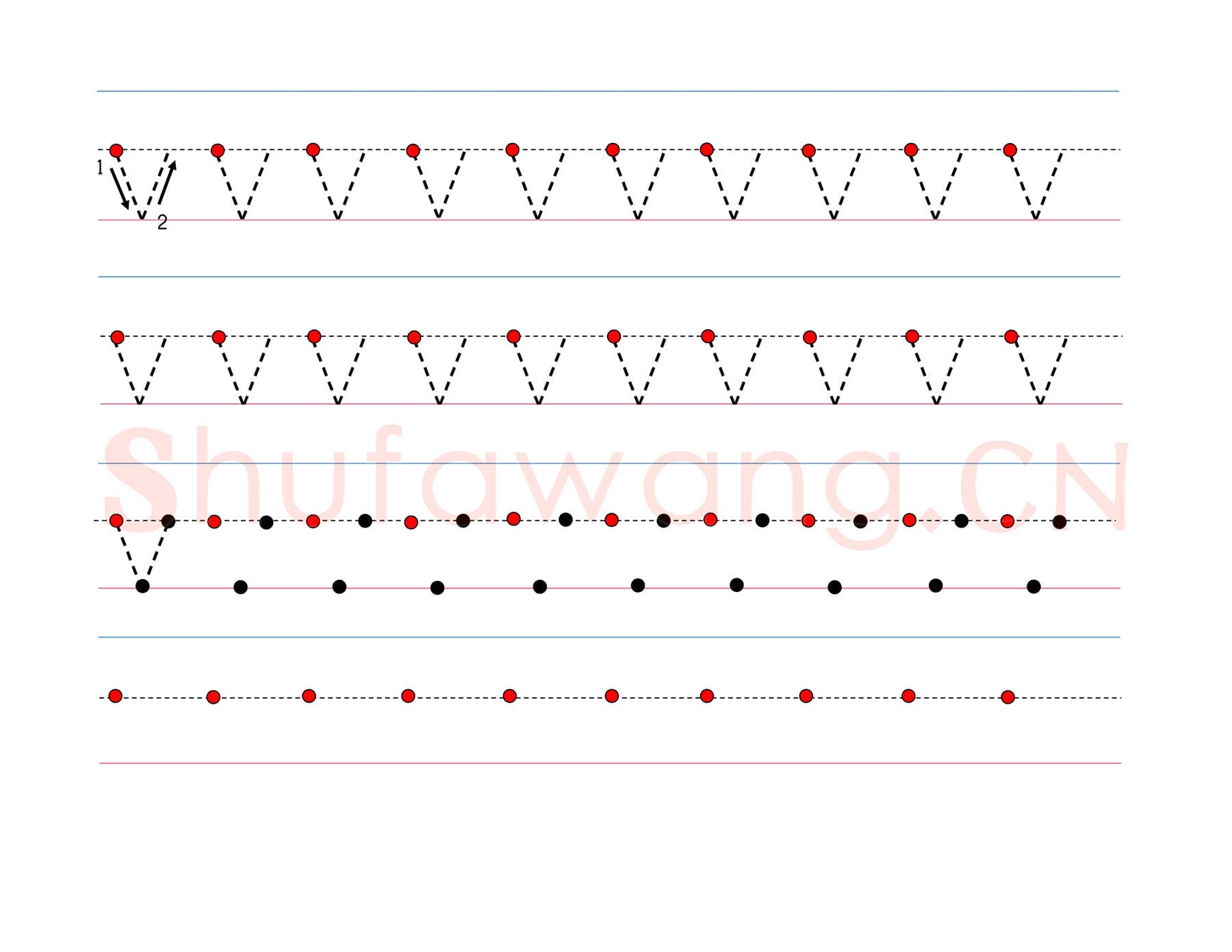 英文字母练习：手写字母专项训练 小写-v.jpg